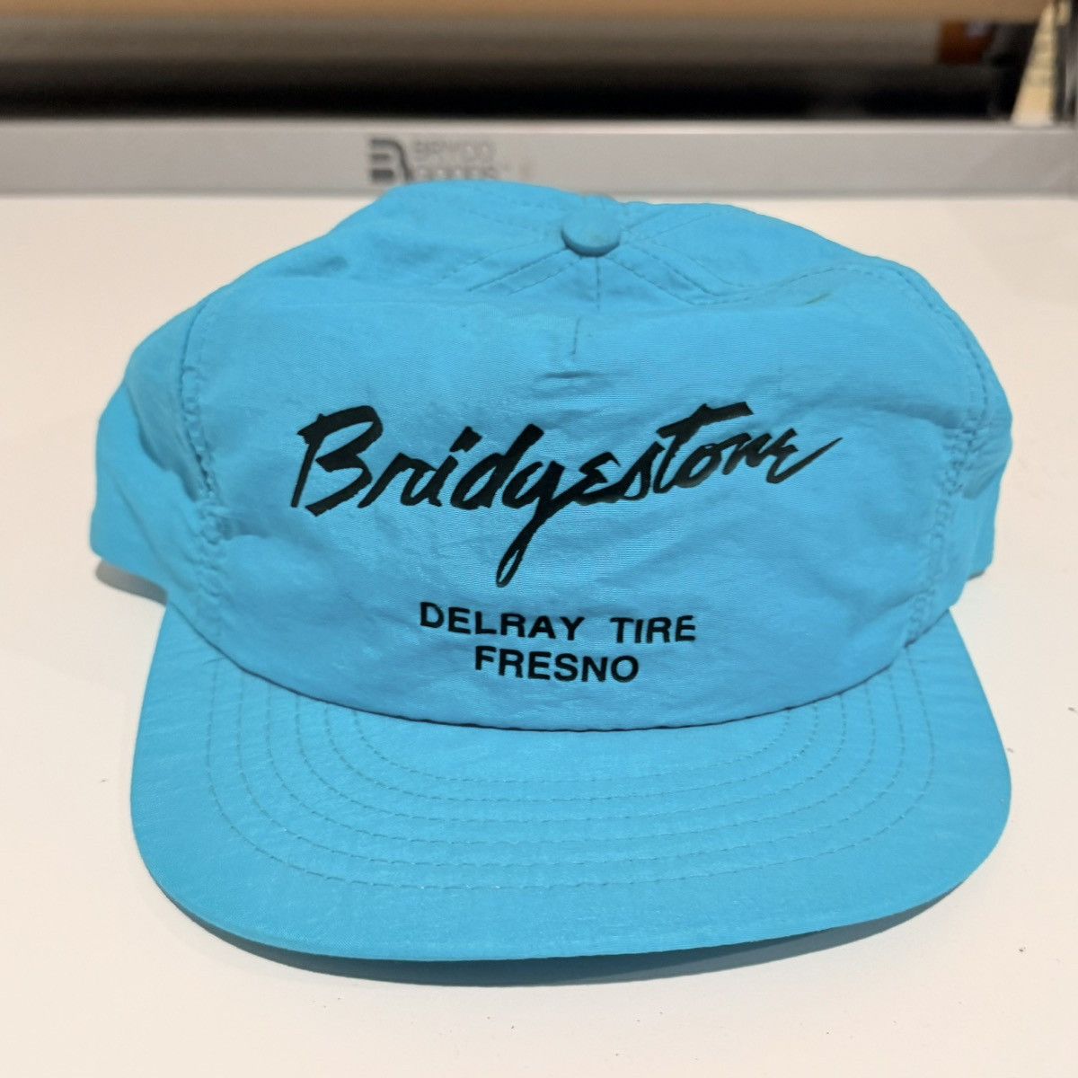 Swingster Vintage Bridgestone Tires Hat Snap Back Adjustable Neon Blue Size ONE SIZE - 1 Thumbnail