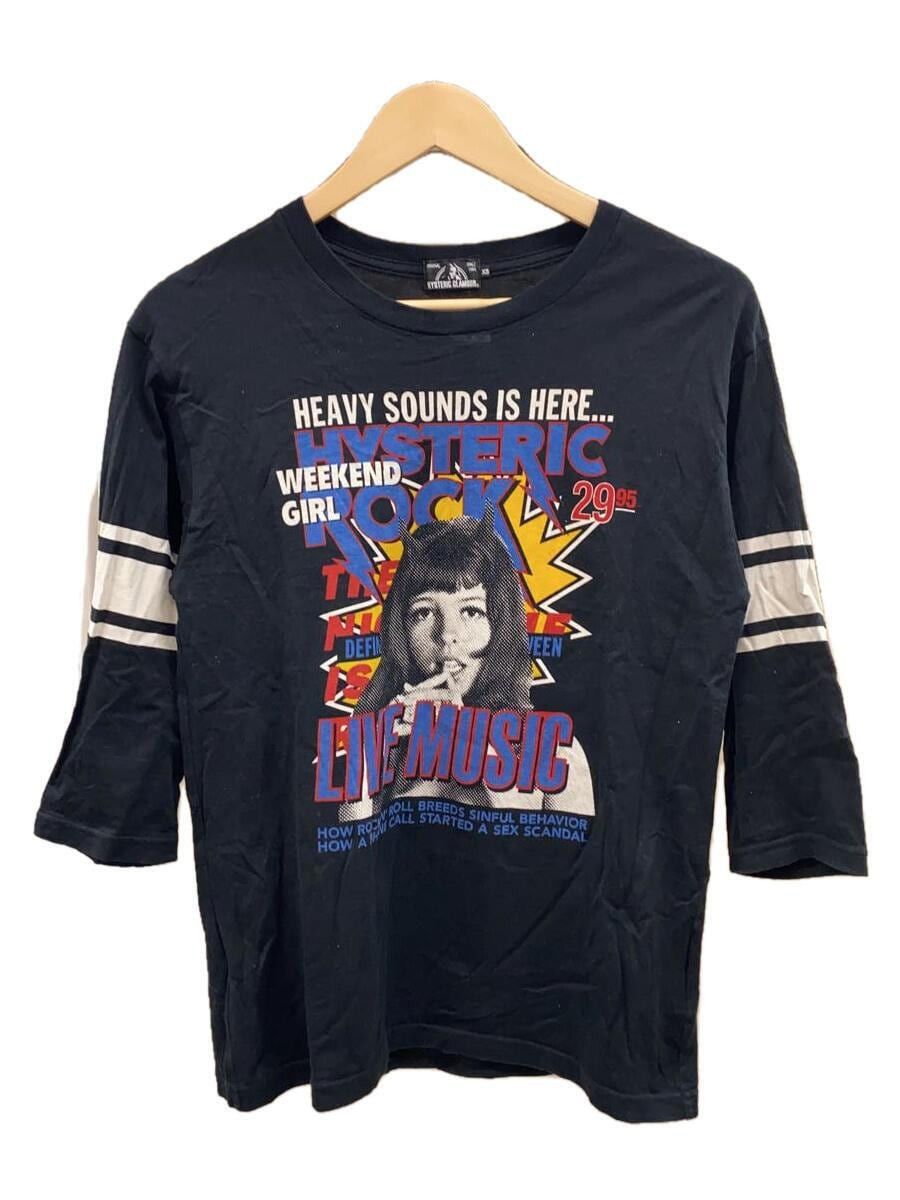 image of Hysteric Glamour Weekend Girl 3/4 Sleeve Shirt in Black, Men's (Size XS)