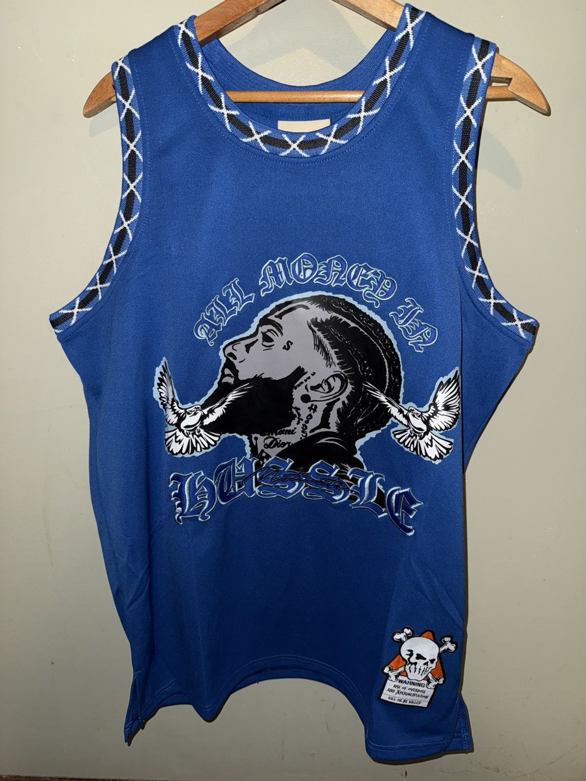 Rap Tees Brand X NIPSEY HUSSLE tribute jersey, New Old Stock! Large Size US L / EU 52-54 / 3 - 1 Thumbnail