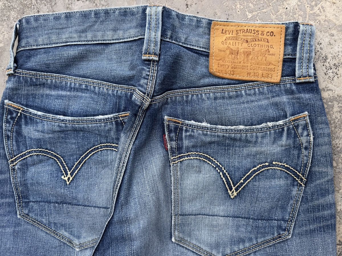 Levi's Vintage Levi's Lot 503 Distressed Jeans Size US 30 / EU 46 - 6 Thumbnail