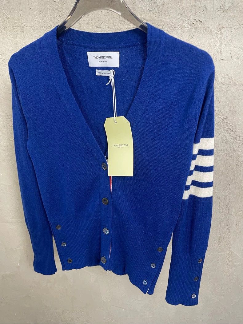 Thom Browne Thom Browne Clayblue pure cashmere sweater Size S / US 4 / IT 40 - 3 Thumbnail