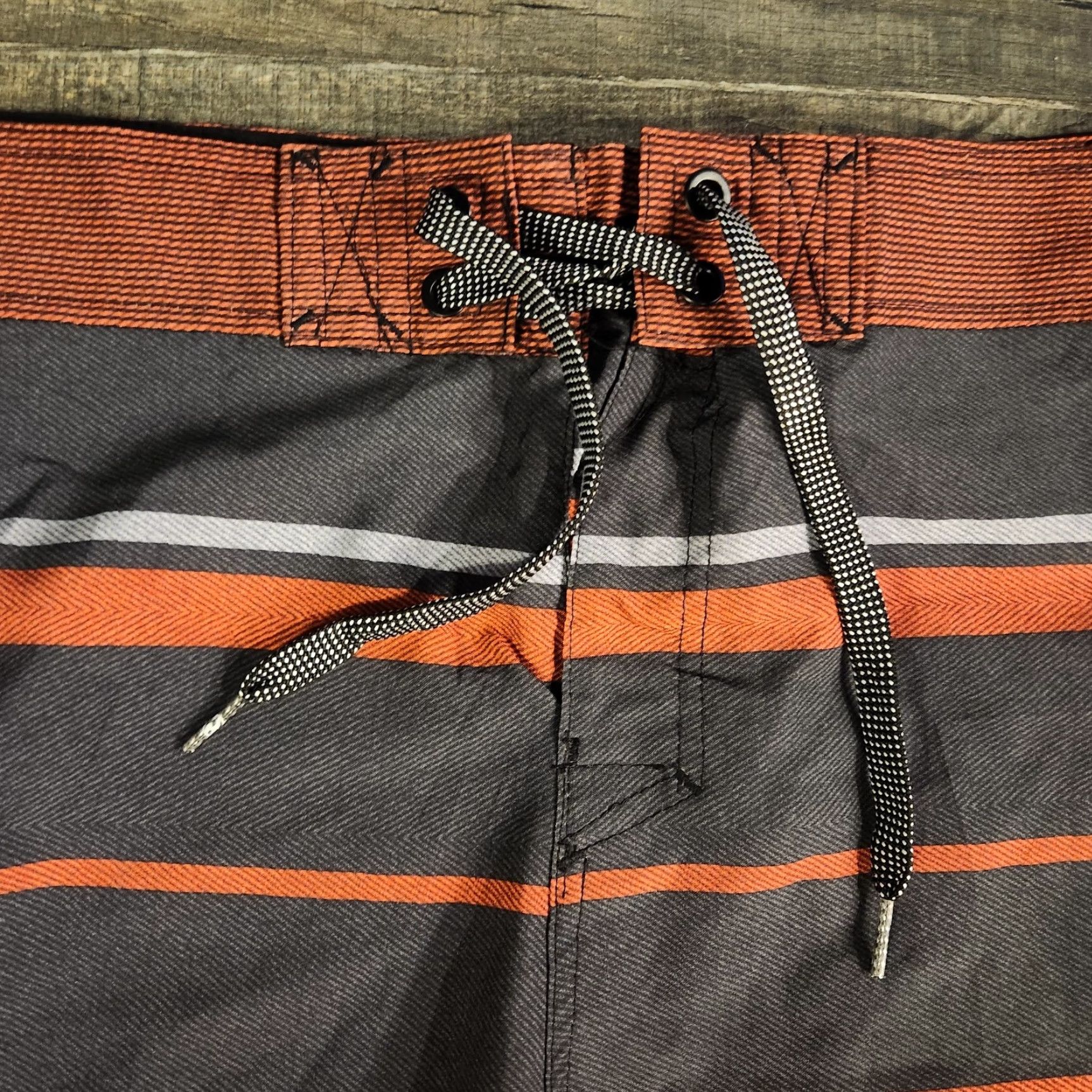 Vintage OC Ocean Current Board Shorts Mens 38 Swim Trunks Orange Striped Pocket Men Size US 38 / EU 54 - 4 Thumbnail