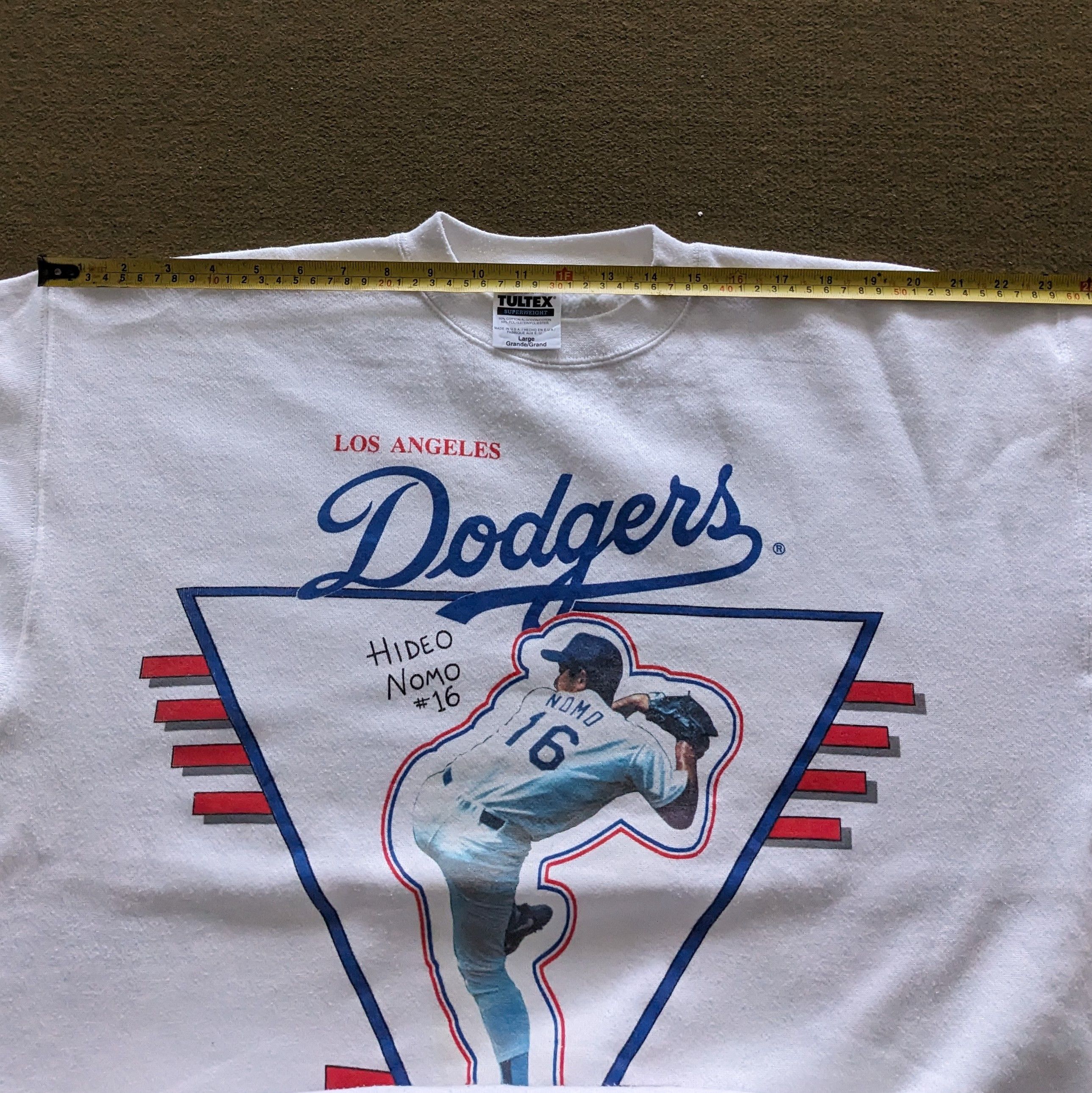 Other Vintage Los Angeles DODGERS Hideo Nomo MLB Sweatshirt Size US L / EU 52-54 / 3 - 5 Thumbnail
