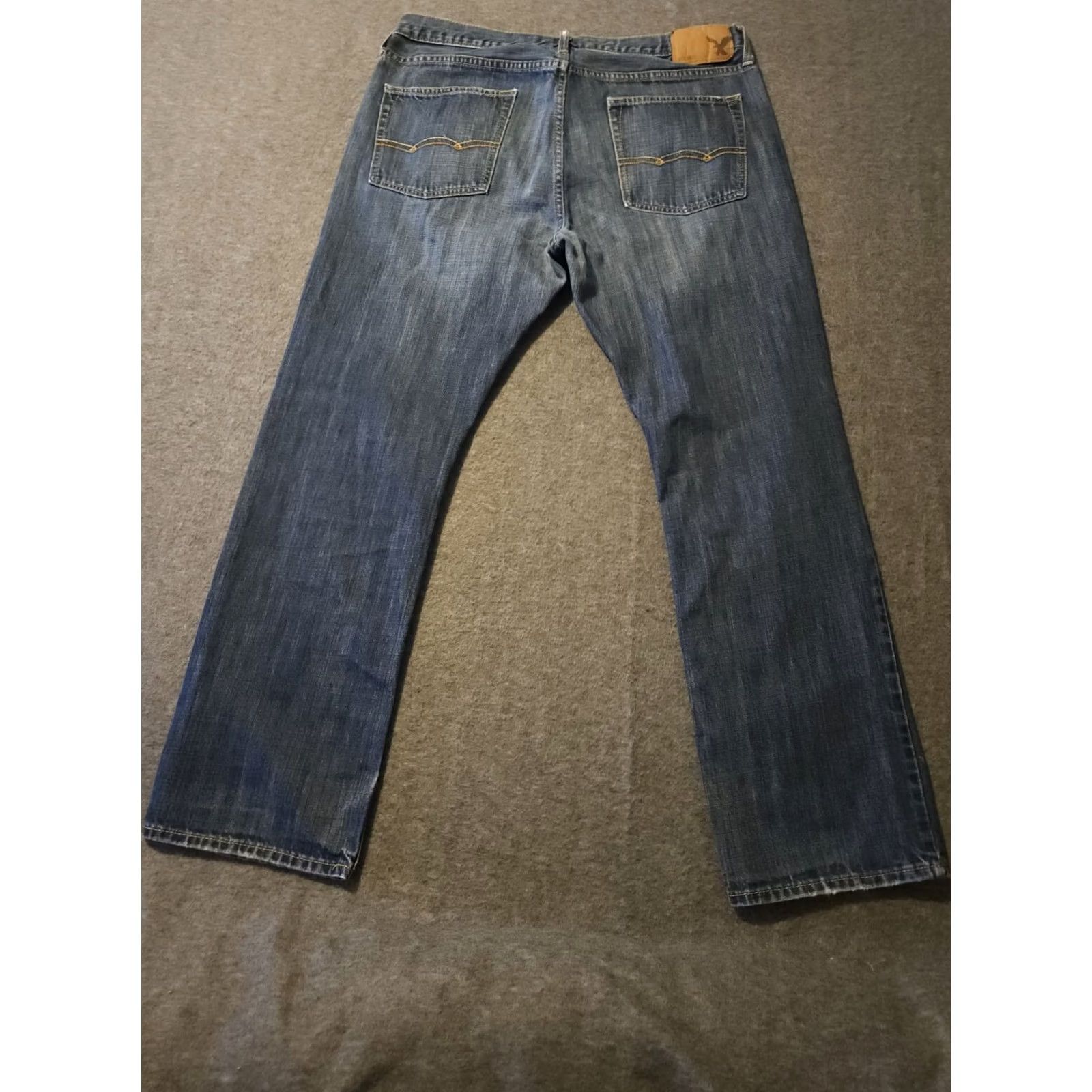 American Eagle Outfitters American Eagle Outfitters Jeans Men 36x32 Mid Rise Straight Denim Blue Cotton Pocketed Regular 29 Inseam Preppy City Mens Size US 36 / EU 52 - 7 Thumbnail