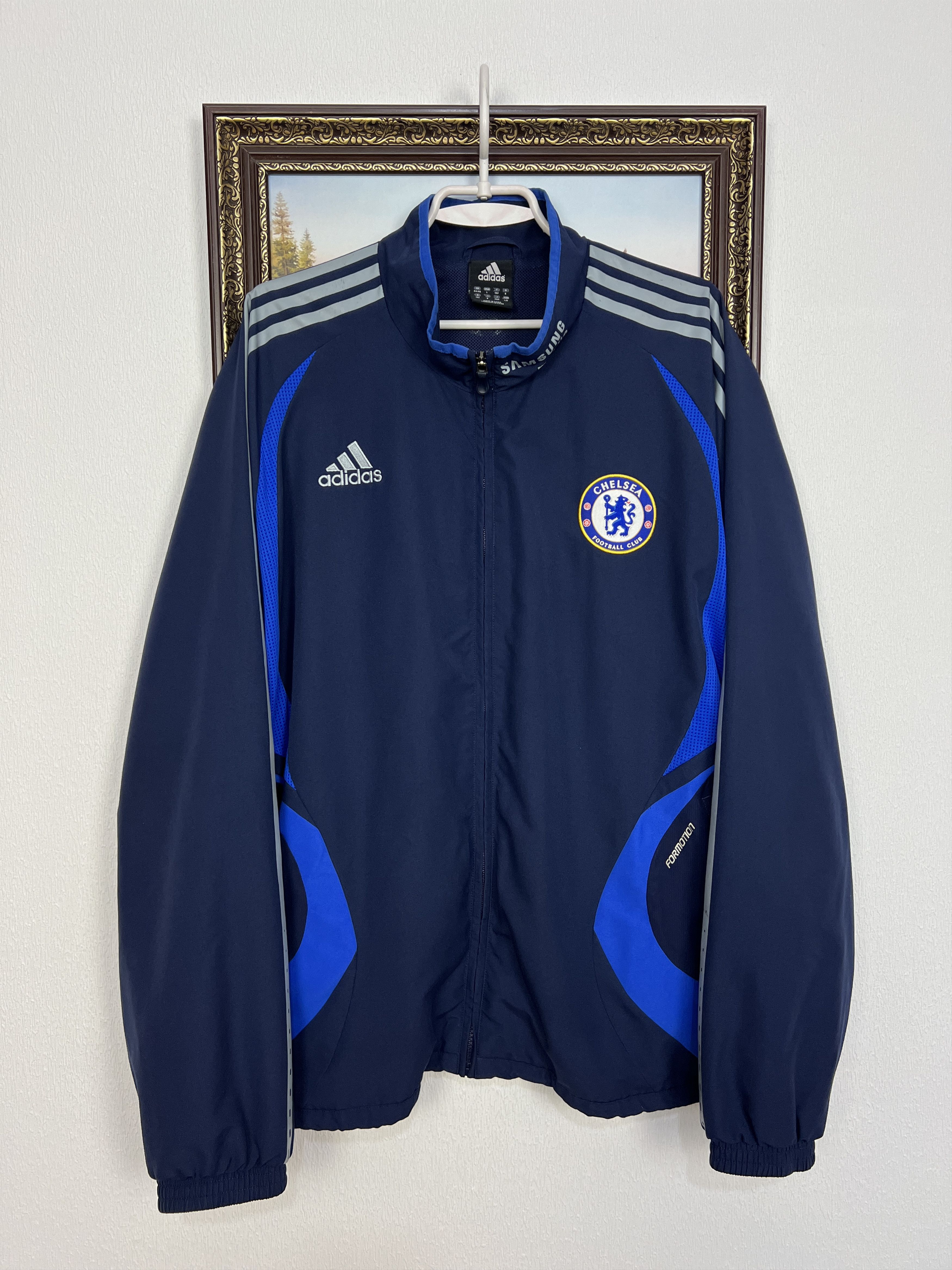 Adidas Vintage Chelsea Football Train Jacket Soccer Track Top Zip Size US L / EU 52-54 / 3 - 1 Thumbnail