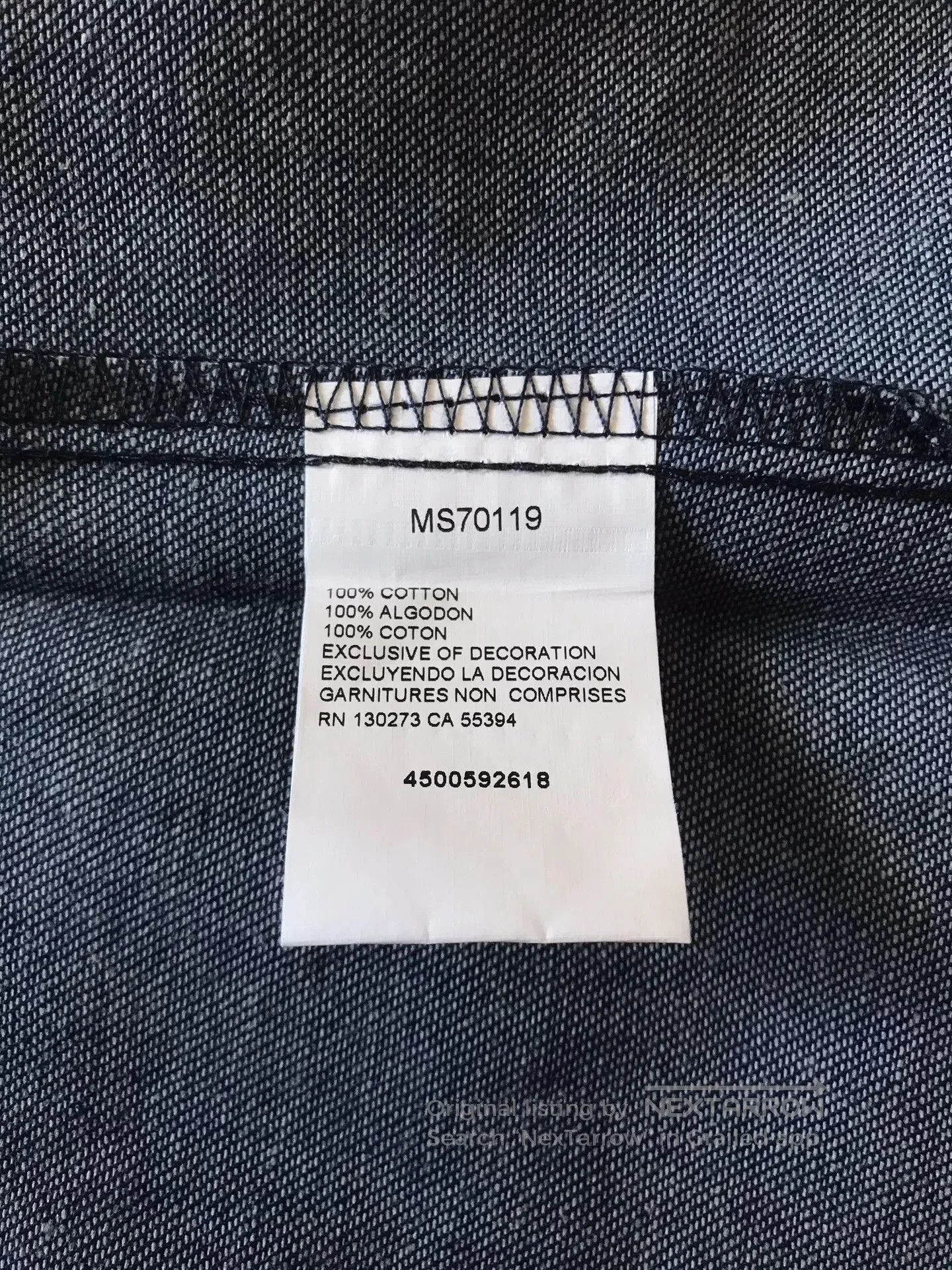 Wrangler Wrangler MS70119 Western Denim Shirt. Size US L / EU 52-54 / 3 - 9 Thumbnail