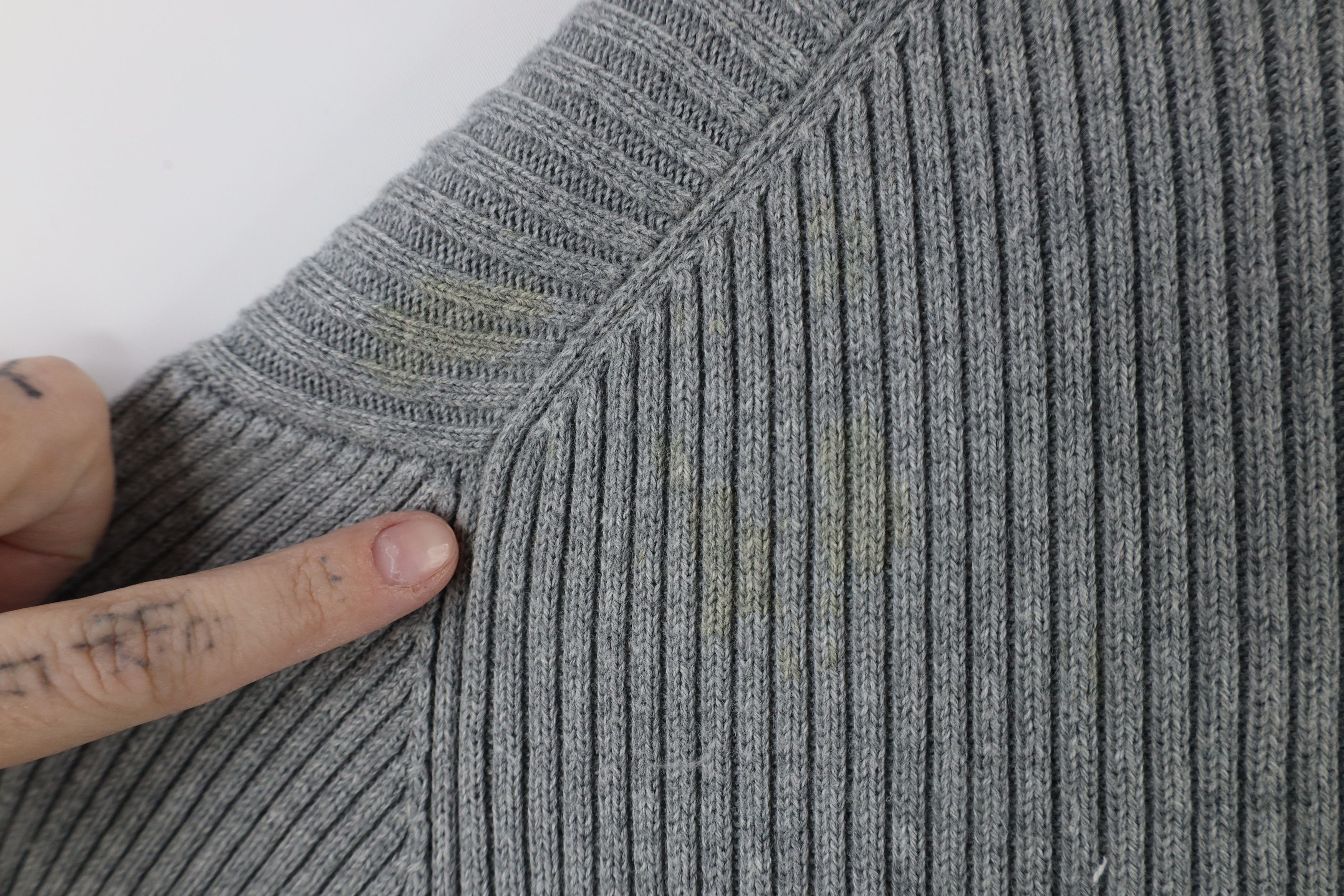 Ralph Lauren × Vintage Vintage 90s Ralph Lauren Ribbed Knit Turtleneck Sweater Gray Size US XL / EU 56 / 4 - 9 Thumbnail
