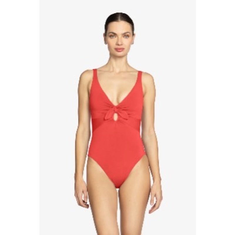 Other Robin Piccone Ava Knot One Piece Swimsuit Guava Size 6 NWOT Size M / US 6-8 / IT 42-44 - 3 Thumbnail