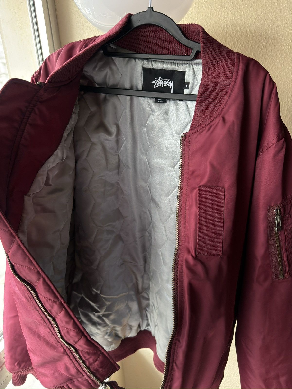 Stussy Stussy violet big logo bomber FAST SHIP Size US L / EU 52-54 / 3 - 15 Thumbnail