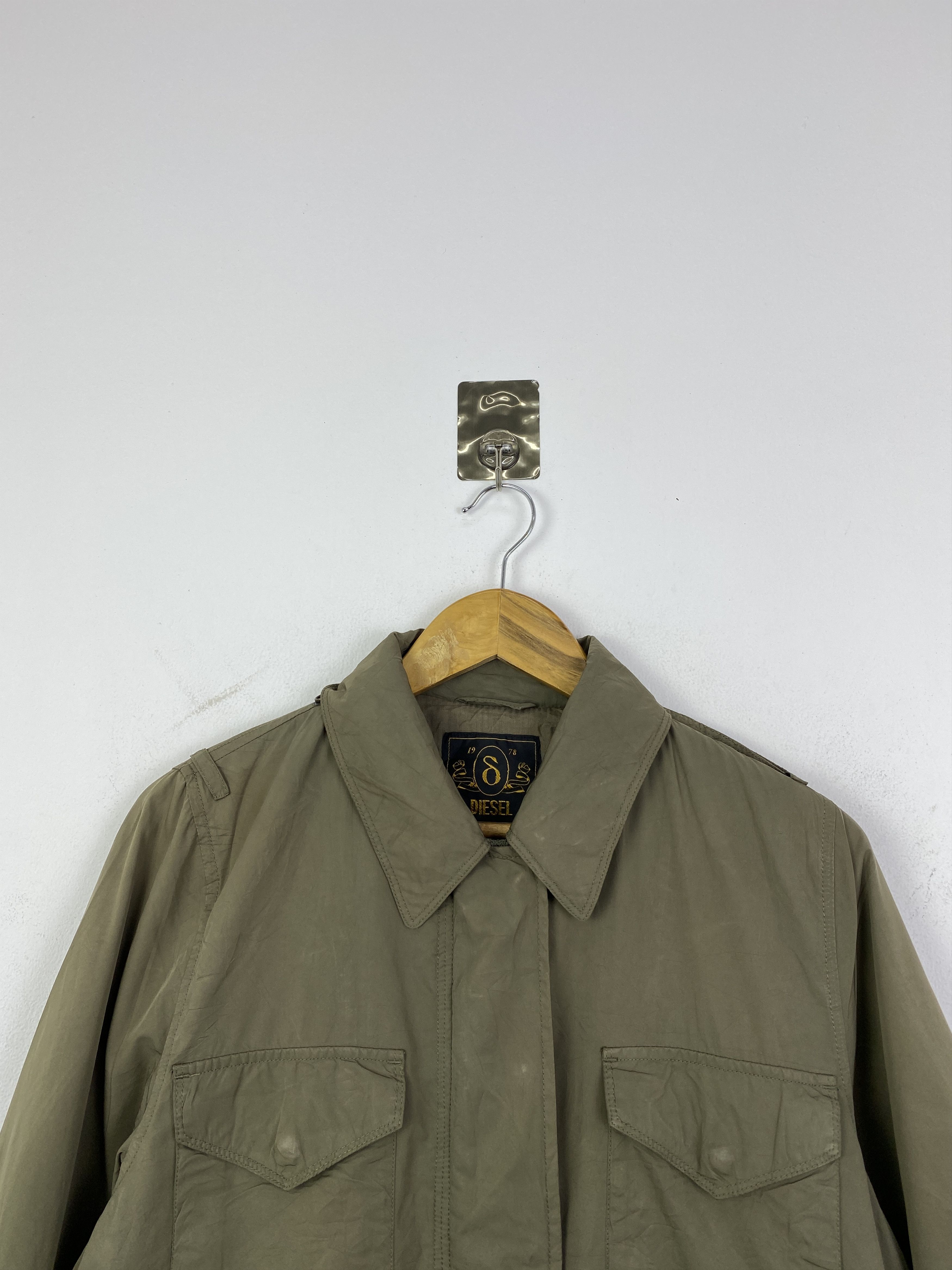Diesel Vintage Diesel Khaki Four-Pocket Military Field Coat JA0235 Size US M / EU 48-50 / 2 - 3 Thumbnail