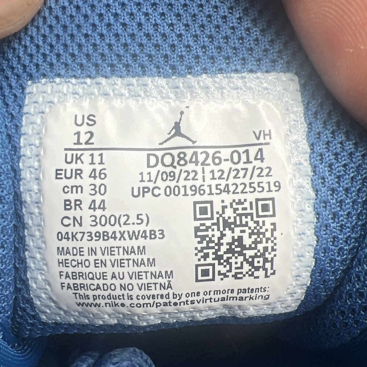 Nike Air Jordan 1 Mid cement true blue Size US 12 / EU 45 - 8 Thumbnail