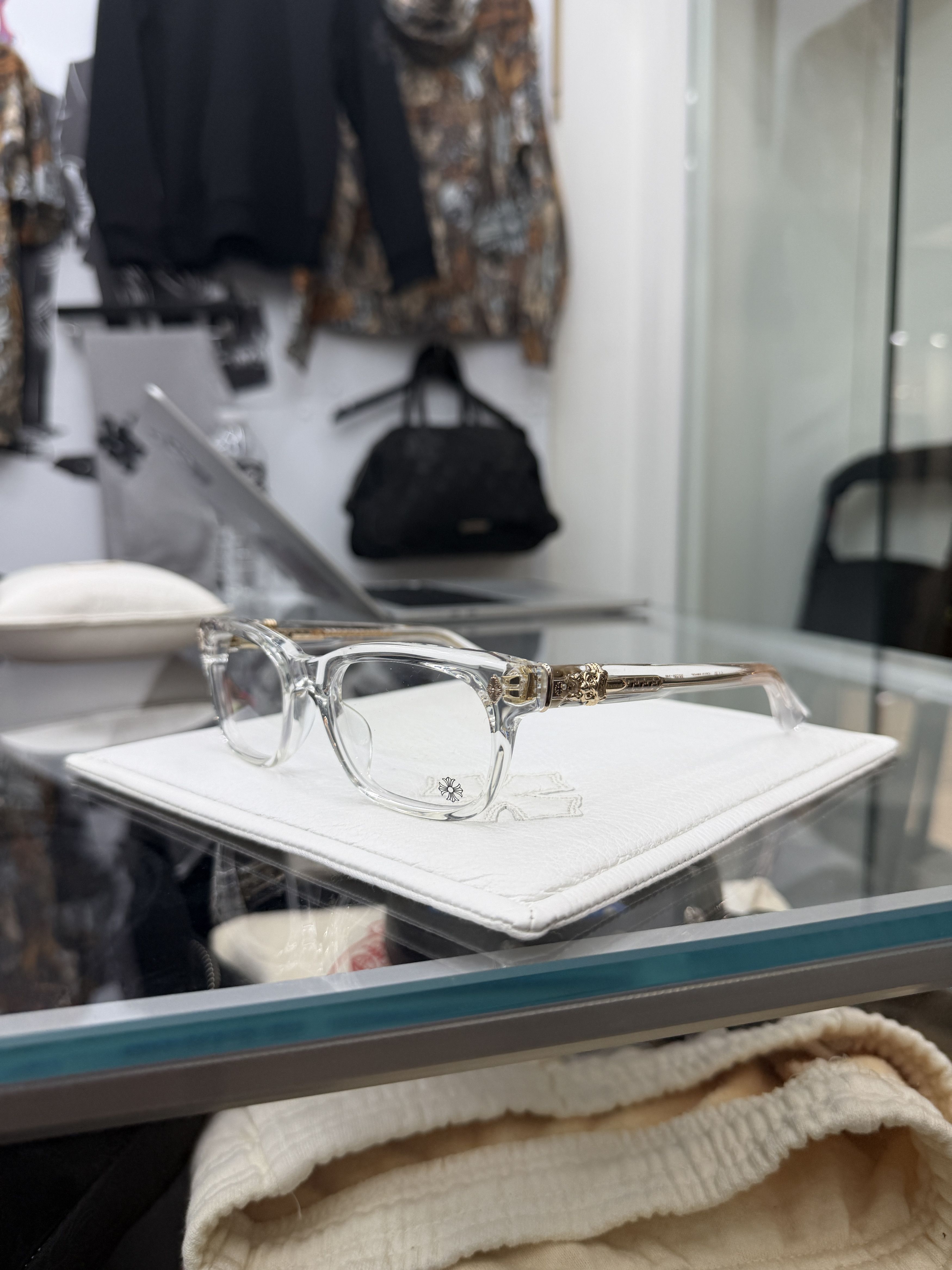 Chrome Hearts Chrome Hearts Dooable Glasses Crystal/Gold Size ONE SIZE - 1 Thumbnail