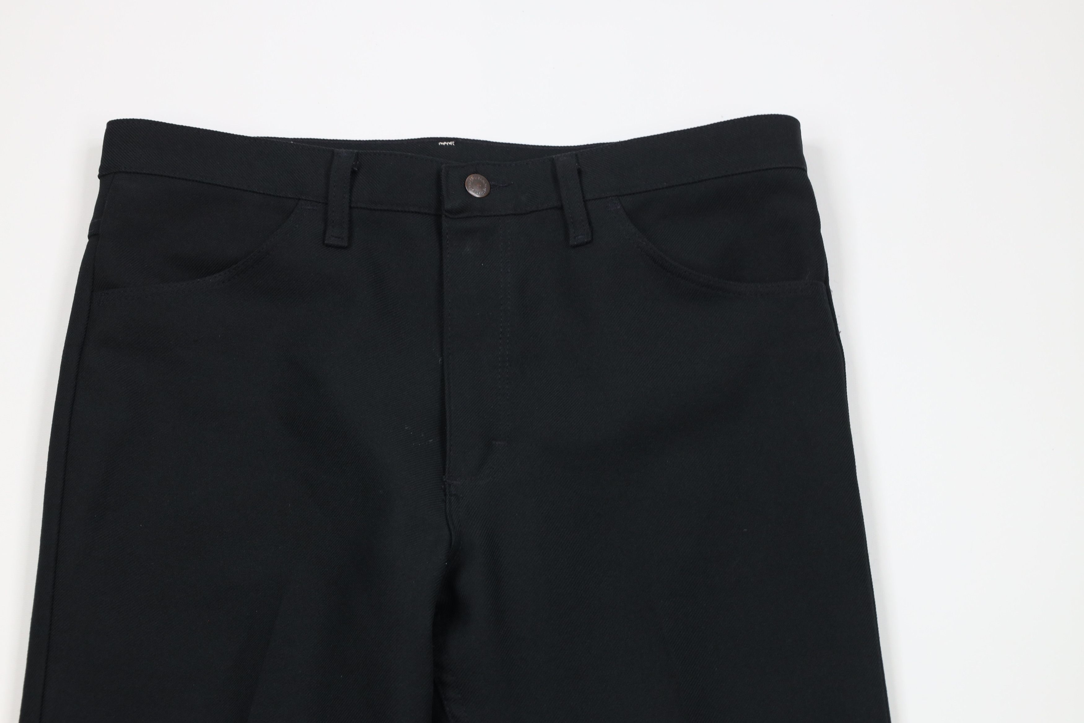 Vintage × Wrangler Vintage 90s Wrangler Leg Knit Chino Pants Trousers Black USA Size US 36 / EU 52 - 2 Thumbnail