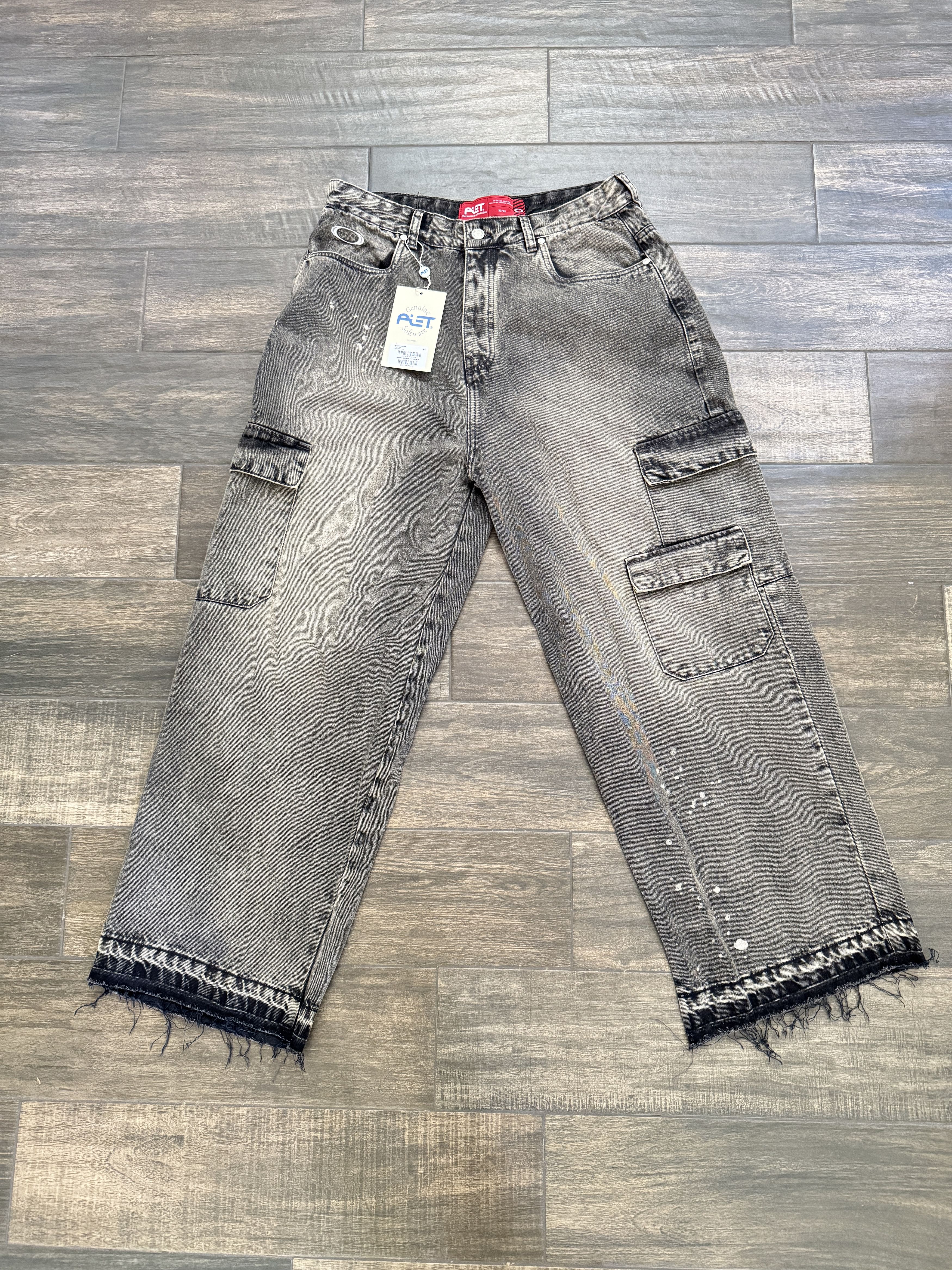 Oakley × PIET Piet Oakley Industrial Carpenter Denim Jeans Black Gray Size US 32 / EU 48 - 1 Thumbnail