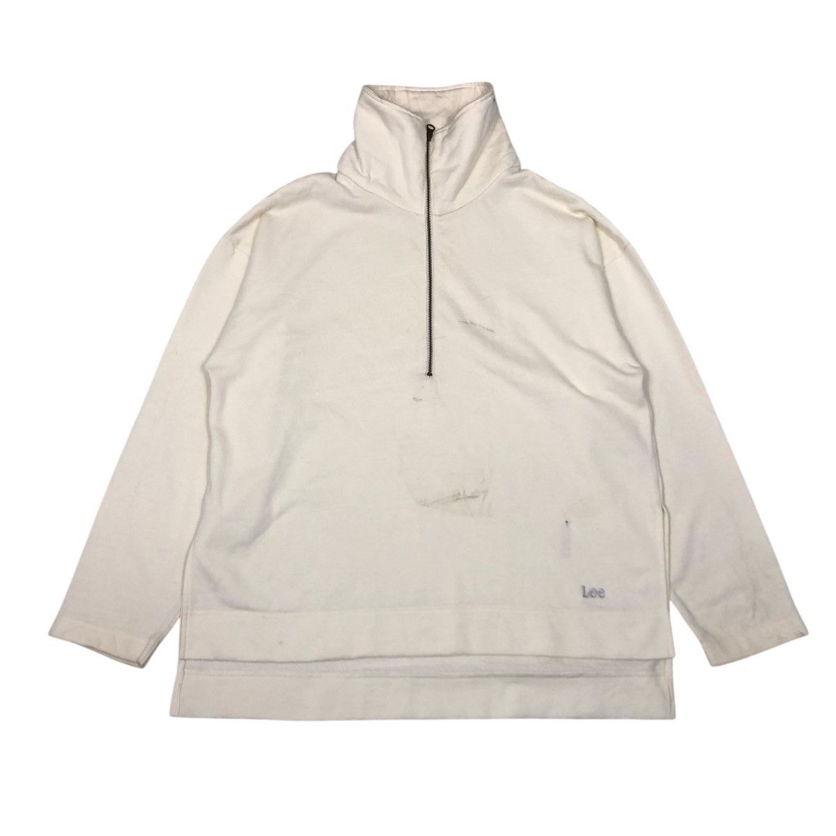 Japanese Brand 📌Vintage Lee Half Zipper Anorak Sweatshirt Collar Size US L / EU 52-54 / 3 - 1 Thumbnail