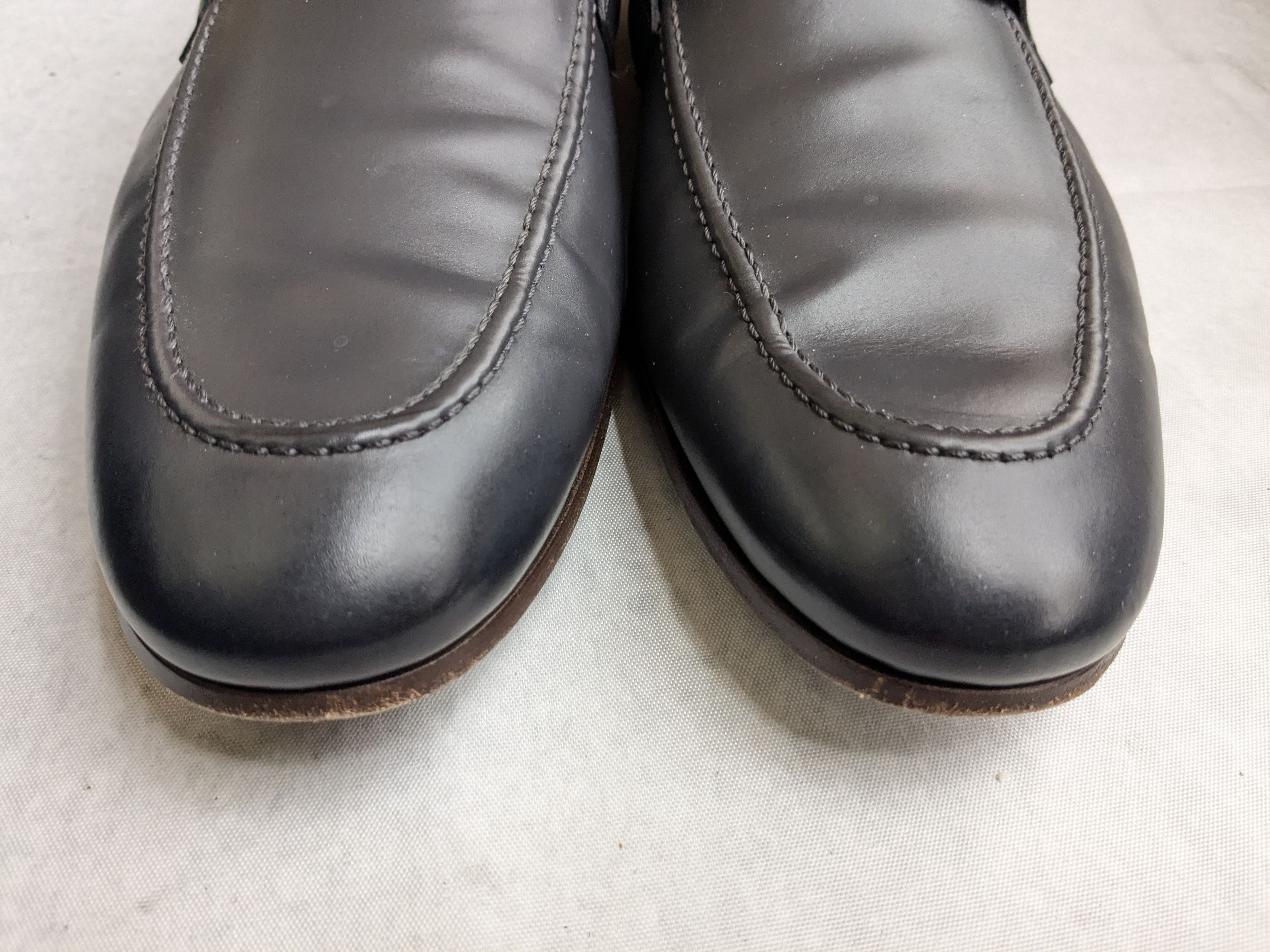Gucci Gucci Horsebit Loafers Gray 10 Leather Size US 10 / EU 43 - 4 Thumbnail
