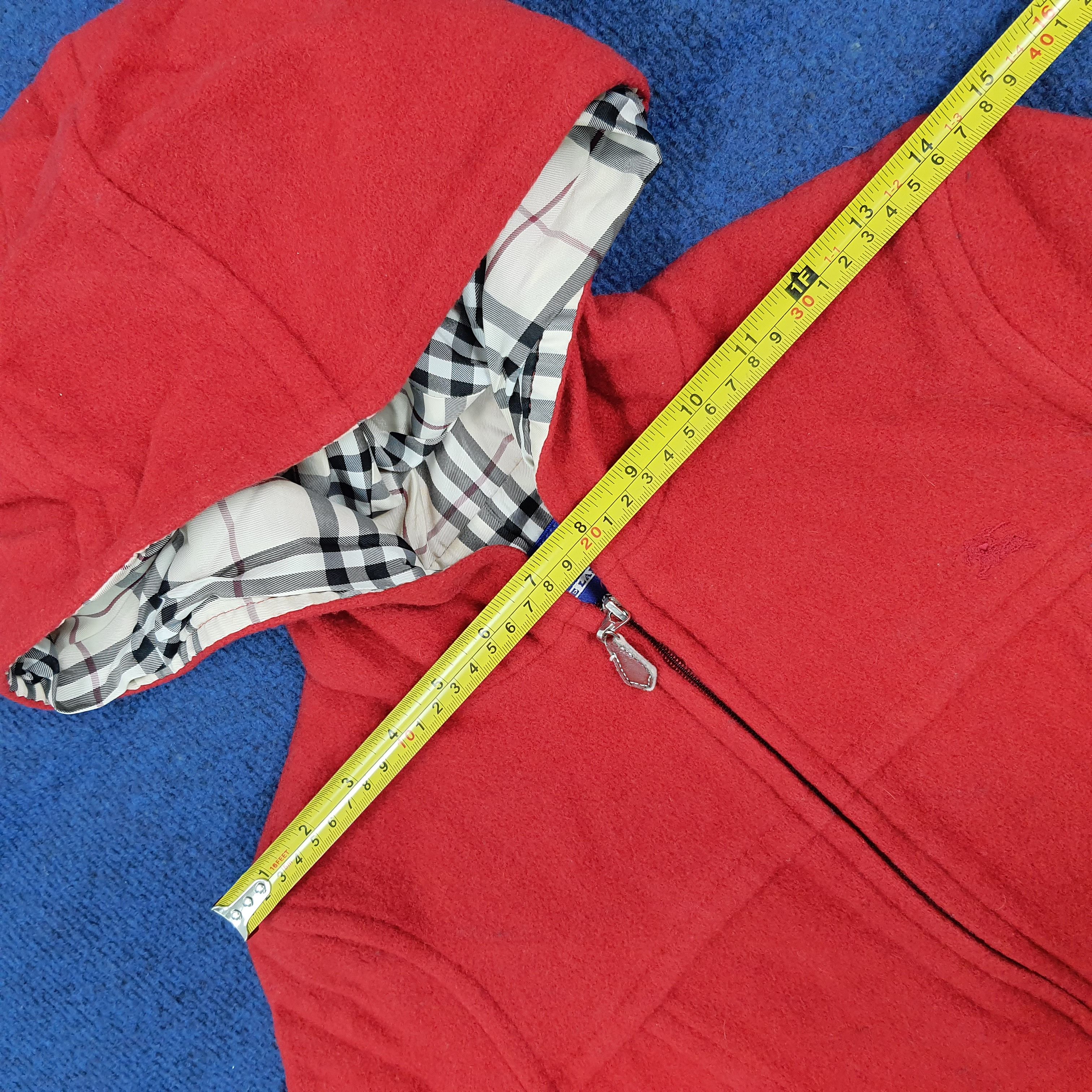 Burberry Burberry London Blue Label Red Wool Hooded Jacket C298N12 Size XS / US 0-2 / IT 36-38 - 12 Thumbnail