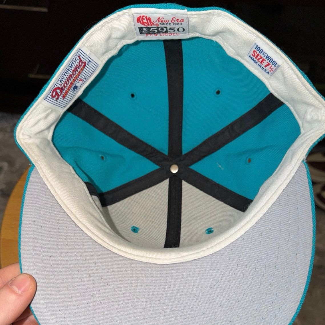 New Era New Era The 59/50 VNTG 90s Florida Marlins Hat Size 71/2 NWT Size ONE SIZE - 9 Thumbnail