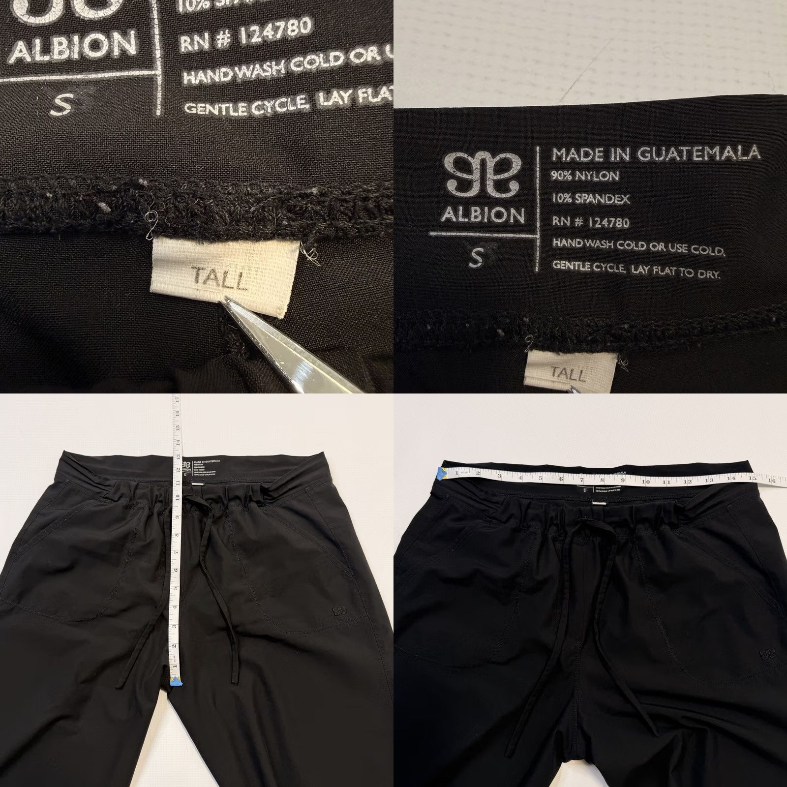Vintage Albion Jetsetter Womens Small Tall Joggers Pant Zip Ankle Black Size 28" / US 6 / IT 42 - 8 Thumbnail