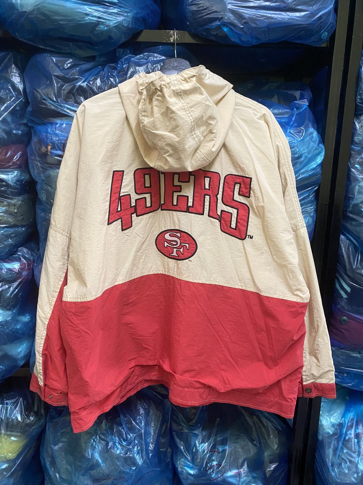 NFL Vtg San Francisco 49ers NFL Windbreaker Jacket East Point Size US L / EU 52-54 / 3 - 10 Thumbnail