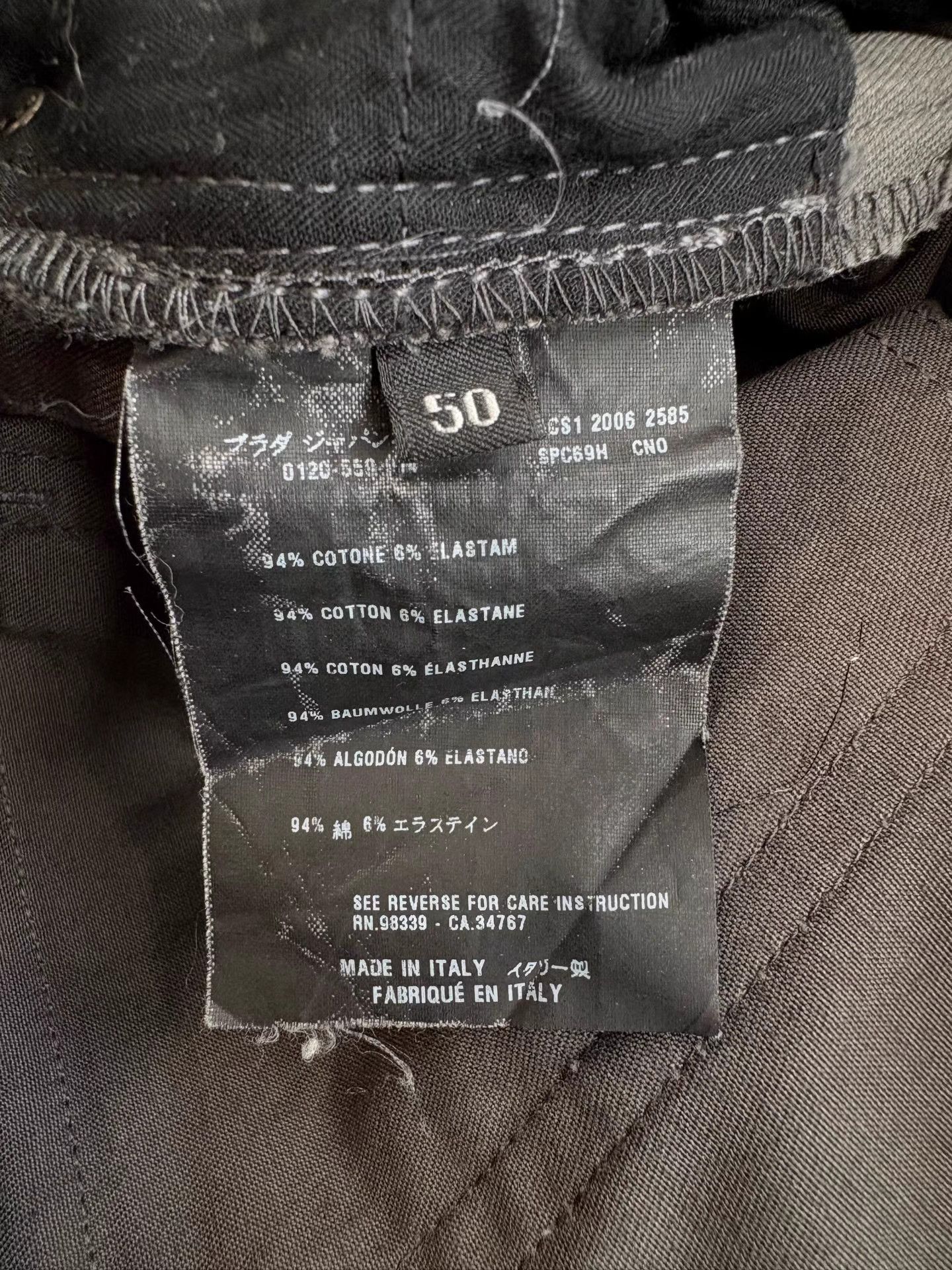 Prada PRADA Leather Logo Back Trousers K1 Size US 34 / EU 50 - 5 Thumbnail