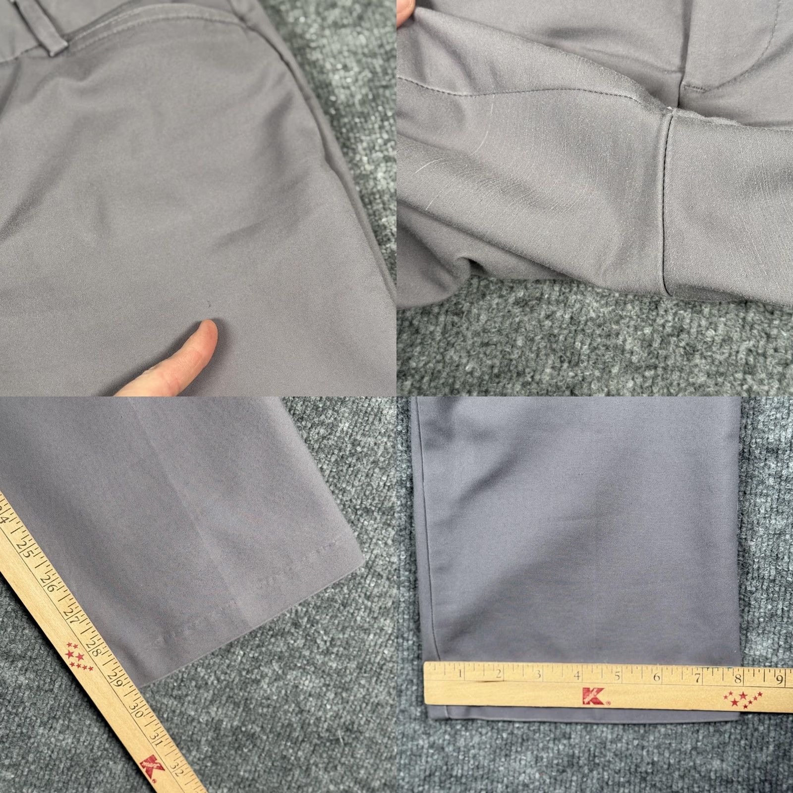 Lee Lee Dress Pants Womens 12 Gray Straight Leg Mid Rise Secretly Shapes Stretch Dress Pants Gray Women Regular 12 Vintage? No Size 34" / US 12 / IT 48 - 8 Thumbnail