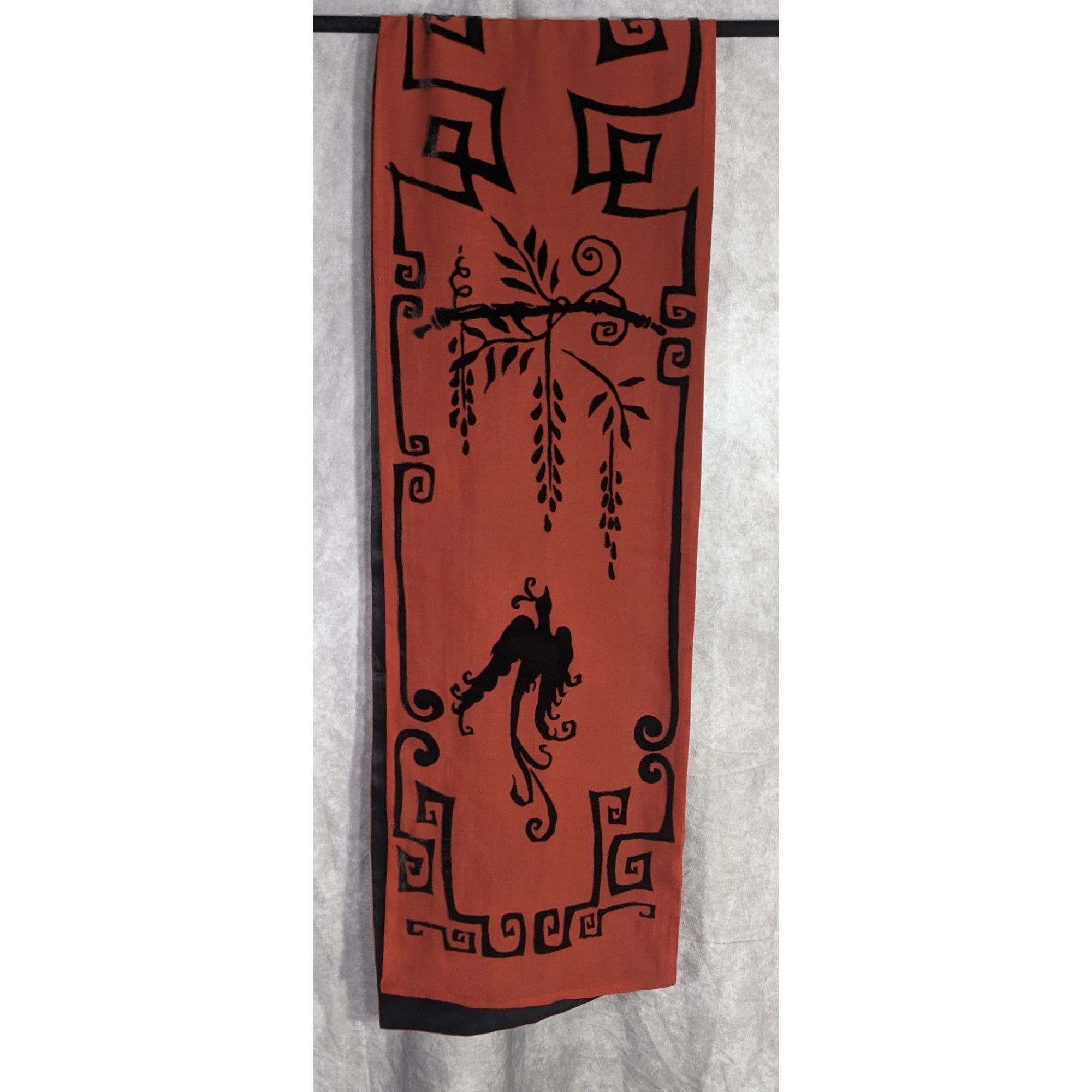 Other Vintage 90s Gothic Burnt Velvet Scarf With Intricate Butterf Size ONE SIZE - 9 Thumbnail