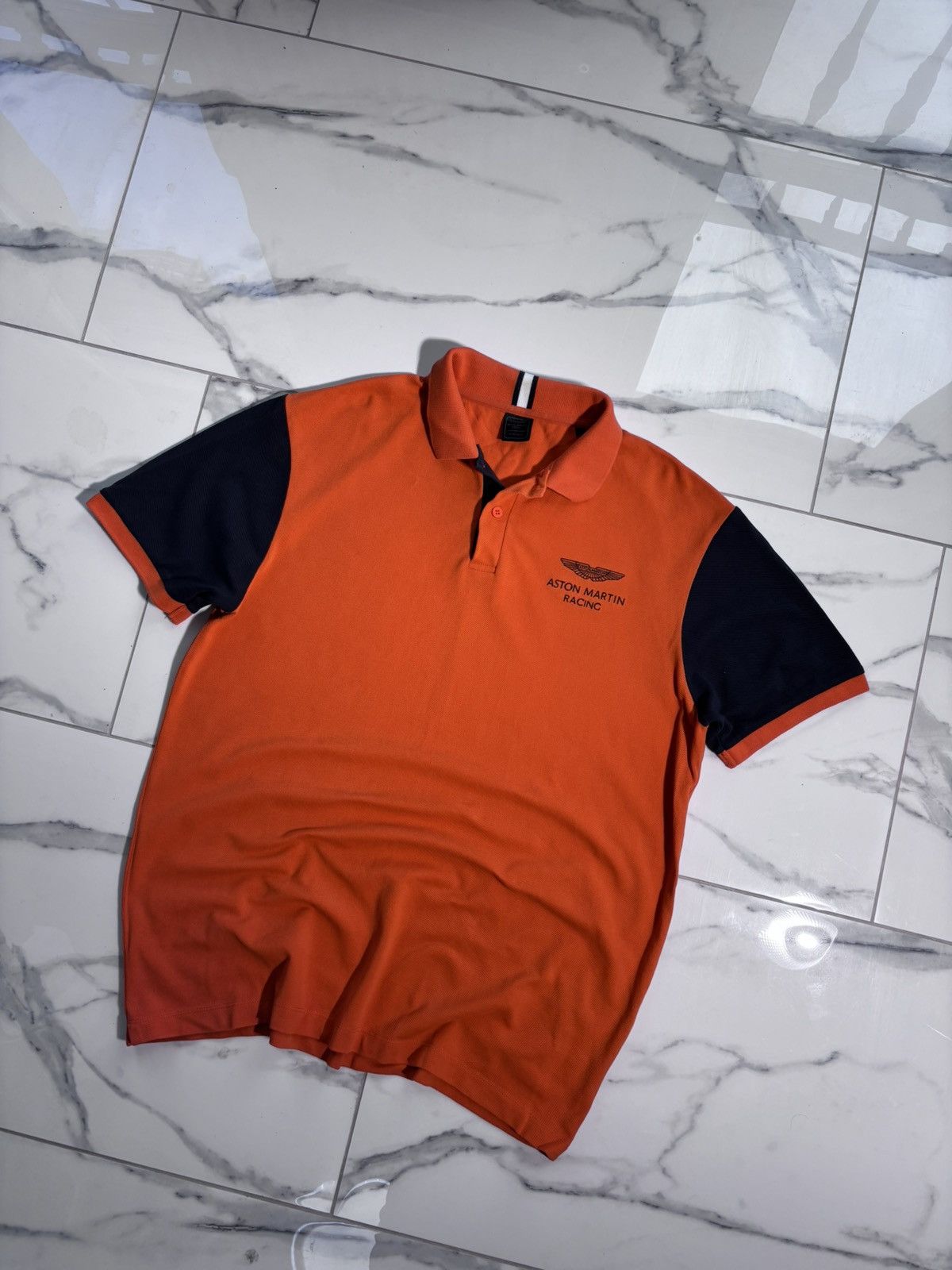 Hackett Aston Martin Racing Rugby Polo Tshirt Hackett F1 Luxury Size US L / EU 52-54 / 3 - 1 Thumbnail