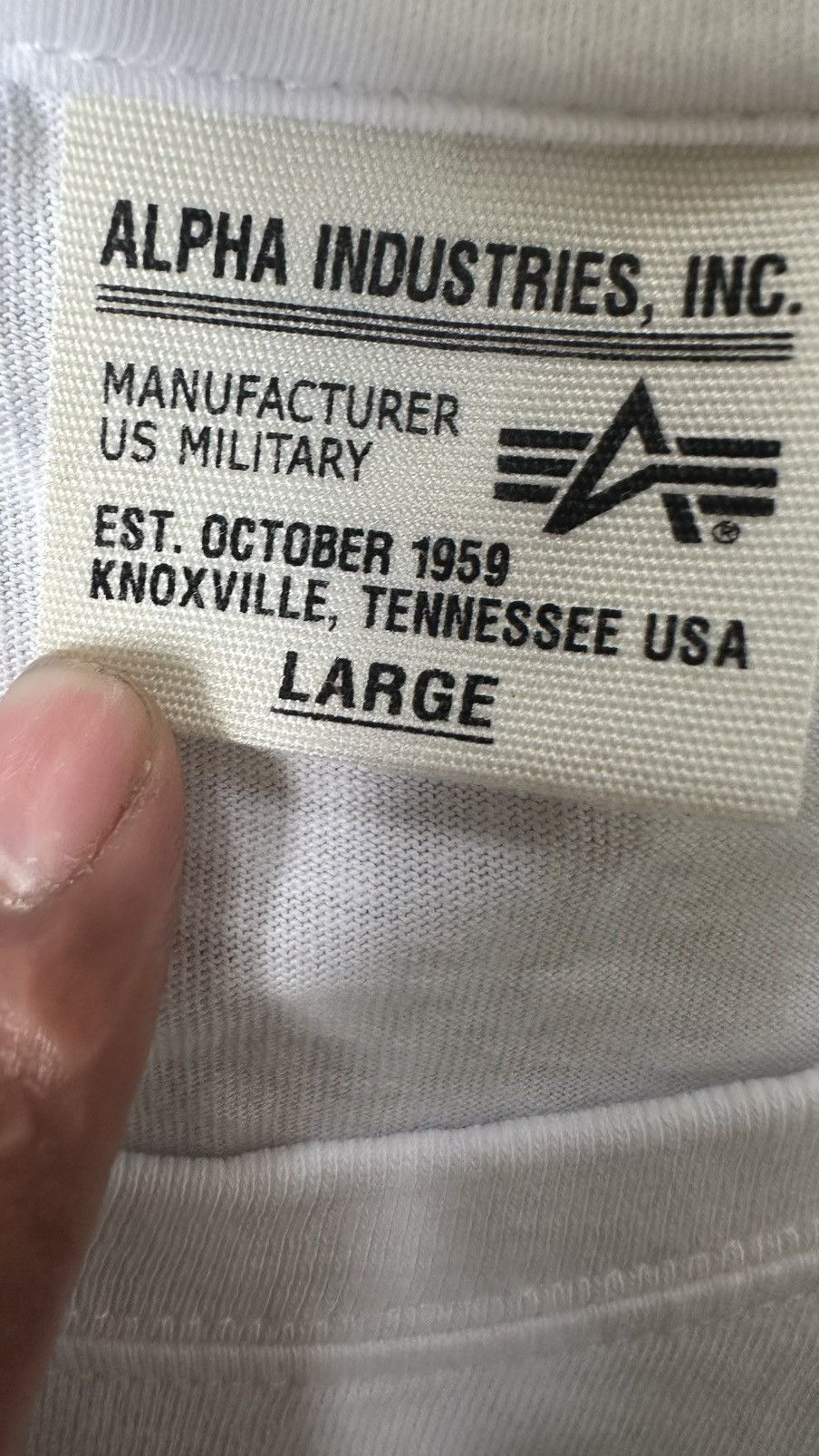 Alpha Industries VINTAGE ALPHA INDUSTRIES TEE Size US M / EU 48-50 / 2 - 4 Thumbnail