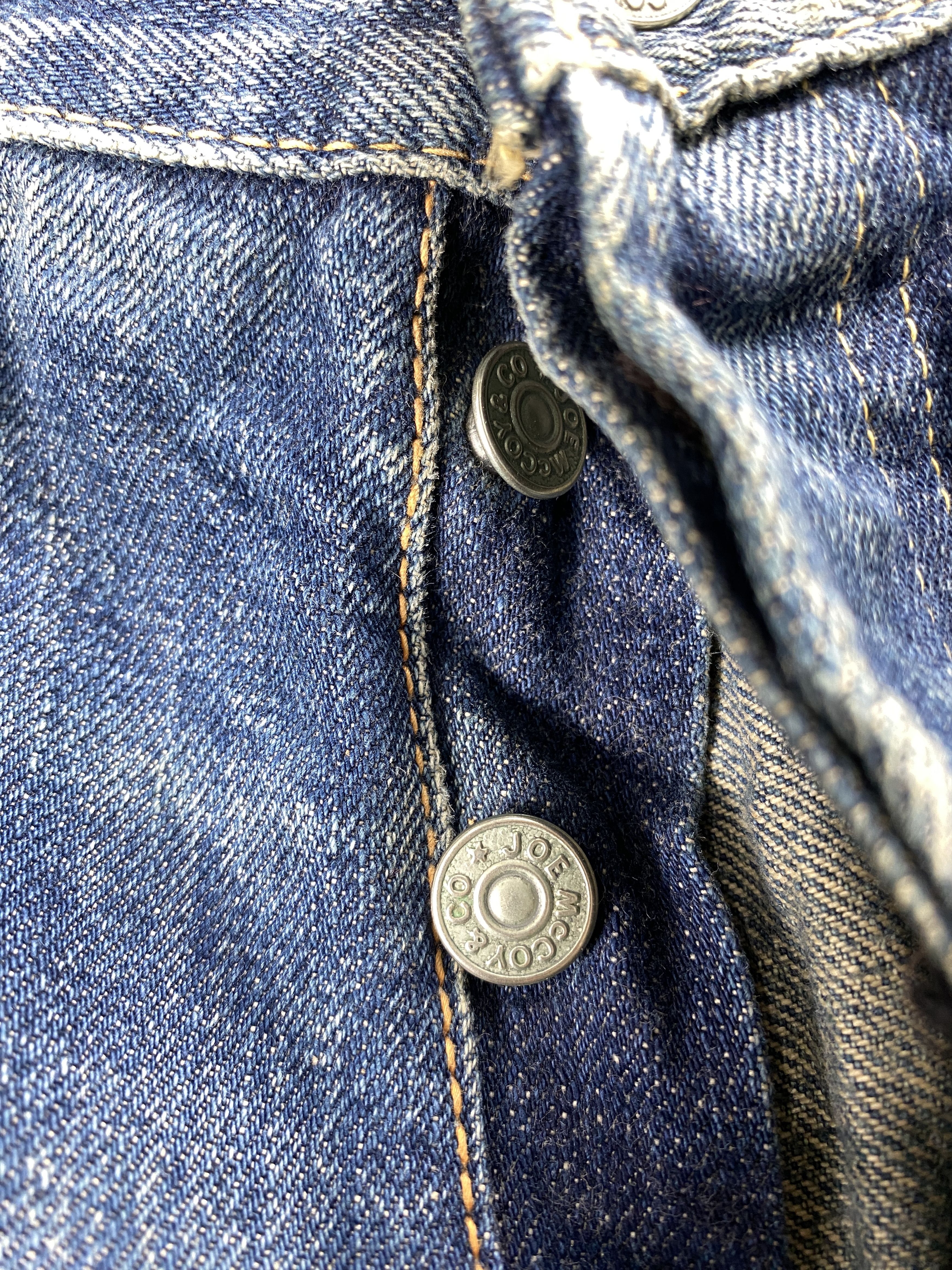 Japanese Brand 💢 Selvedge Joe Mccoy & Co Faded Distressed Jeans CP0084 Size US 32 / EU 48 - 7 Thumbnail