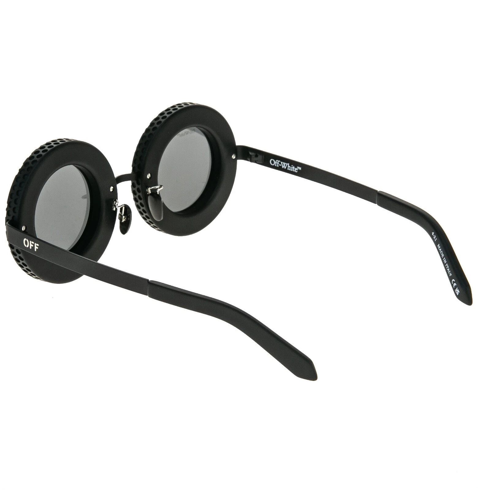 Off-White OFF-WHITE 100 OERI100 Black CHICAGO Round Bold Sunglasses Size ONE SIZE - 3 Thumbnail