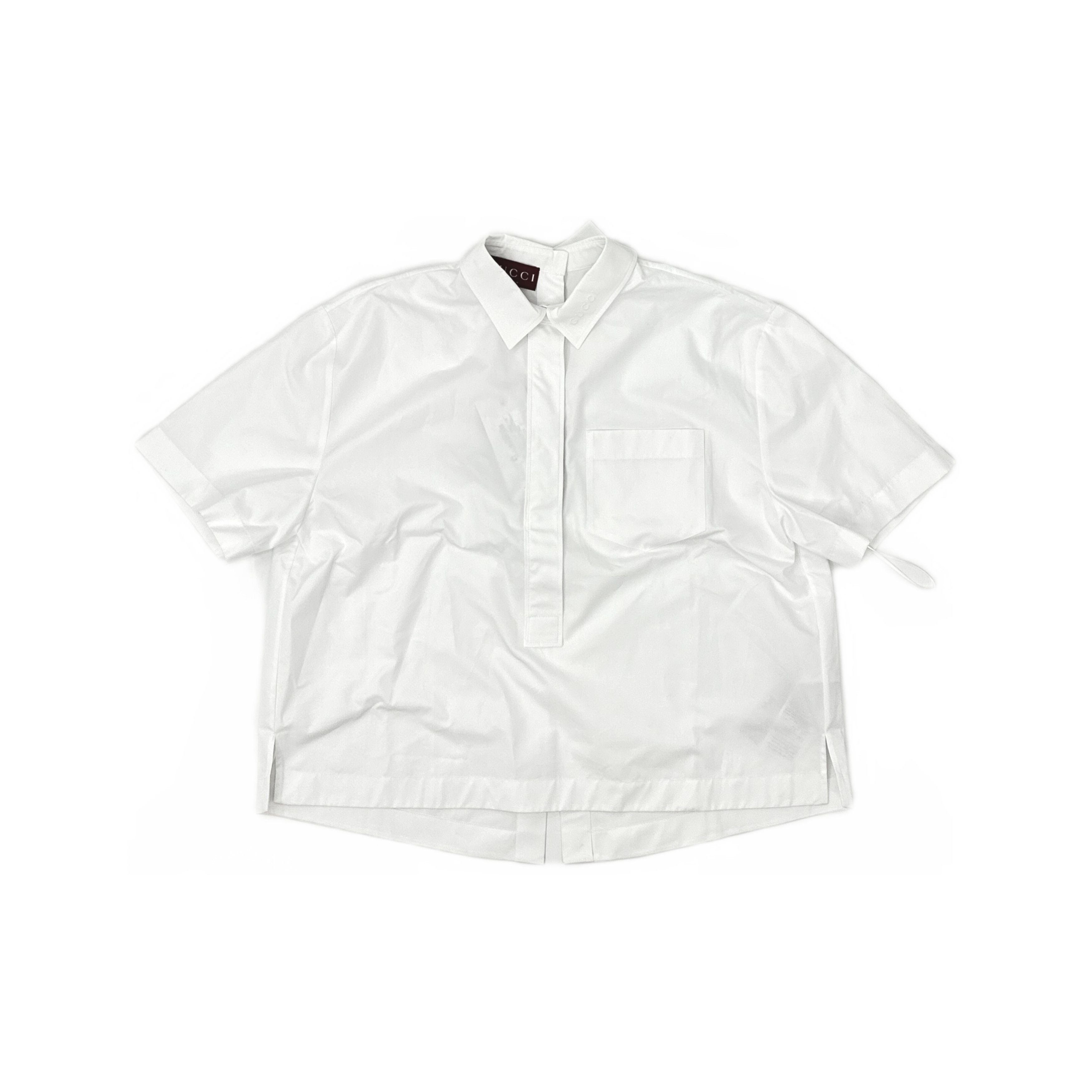 Gucci Gucci White Button Up Shirt Size 42 Size M / US 6-8 / IT 42-44 - 1 Thumbnail