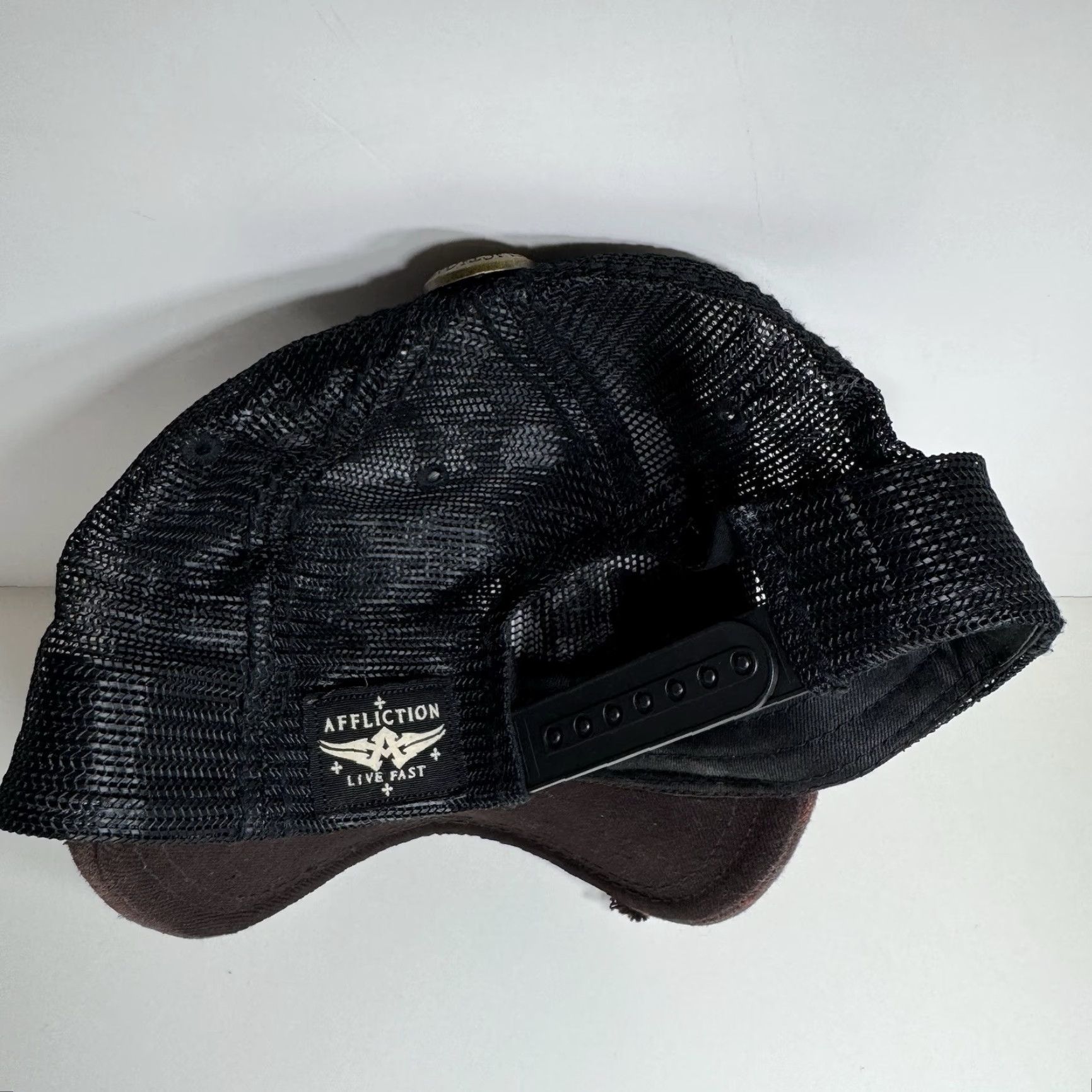 Affliction Affliction Hat Snapback Trucker Distressed Embroidered EST. 1946 Cap Aficianados Size ONE SIZE - 5 Thumbnail