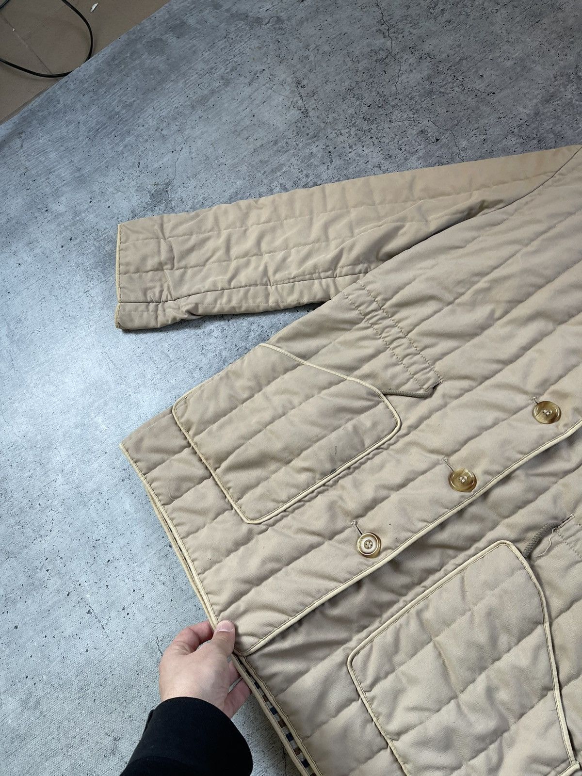 Aquascutum × Vintage 🔥 VTG 🔥 Aquascutum Quilted York Club Checkered Jacket Size US L / EU 52-54 / 3 - 5 Thumbnail
