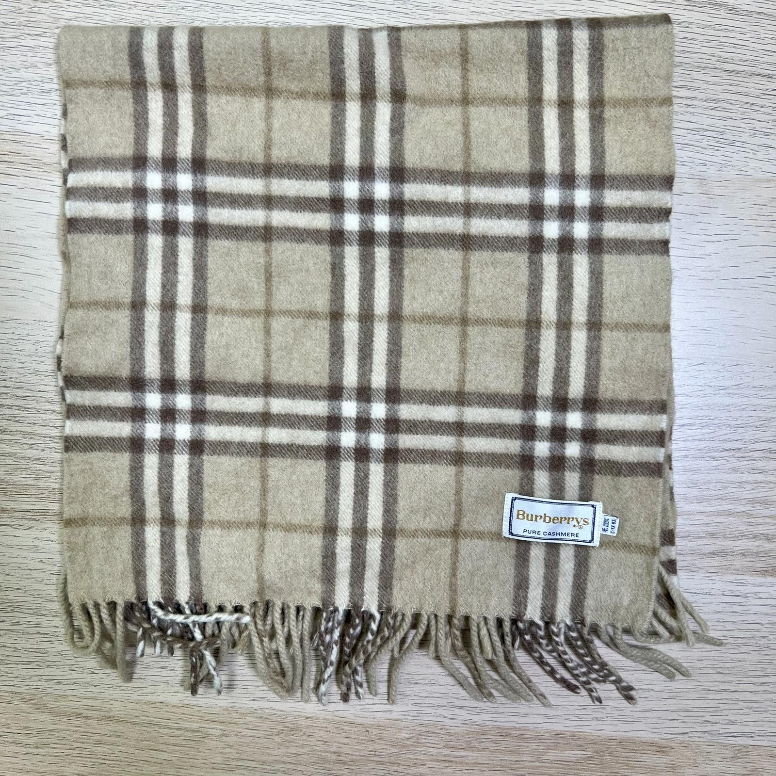 Burberry Vintage Burberrys 100% Cashmere Scarf Size ONE SIZE - 2 Thumbnail