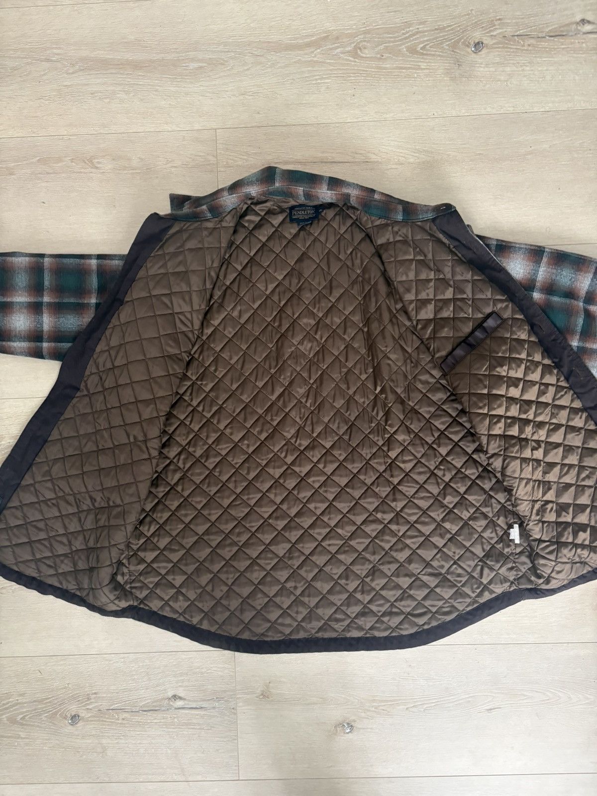 Pendleton Pendleton Plaid Ombré Quilted CPO Wool Shirt Jacket XXL Size US XXL / EU 58 / 5 - 4 Thumbnail