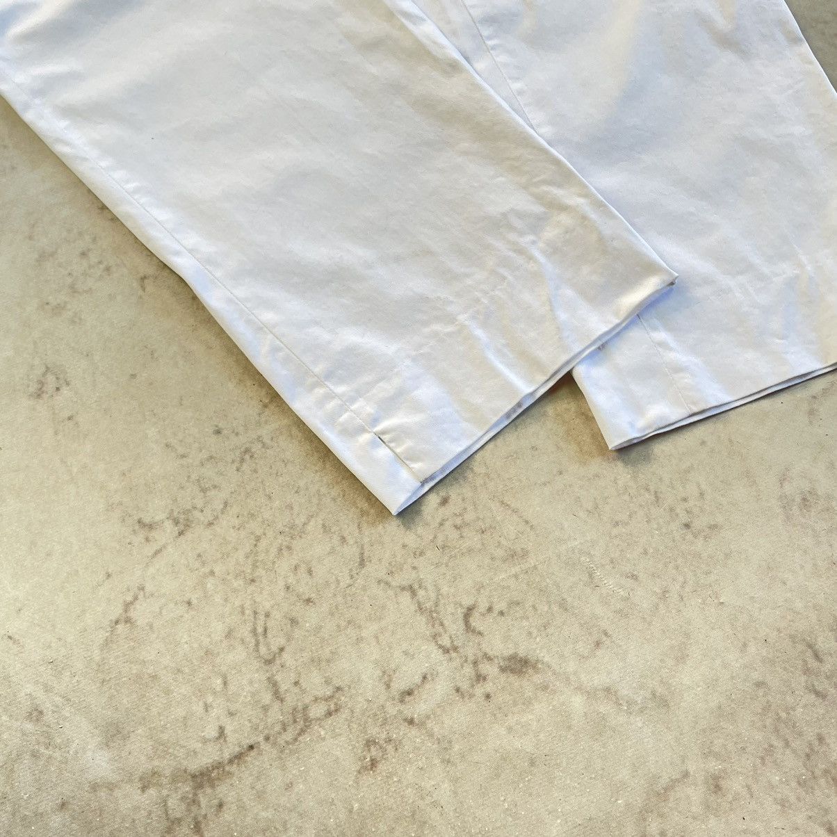 Canali × Designer Canali Oldmoney White Stretch Baggy Trousers Size US 37 - 4 Thumbnail