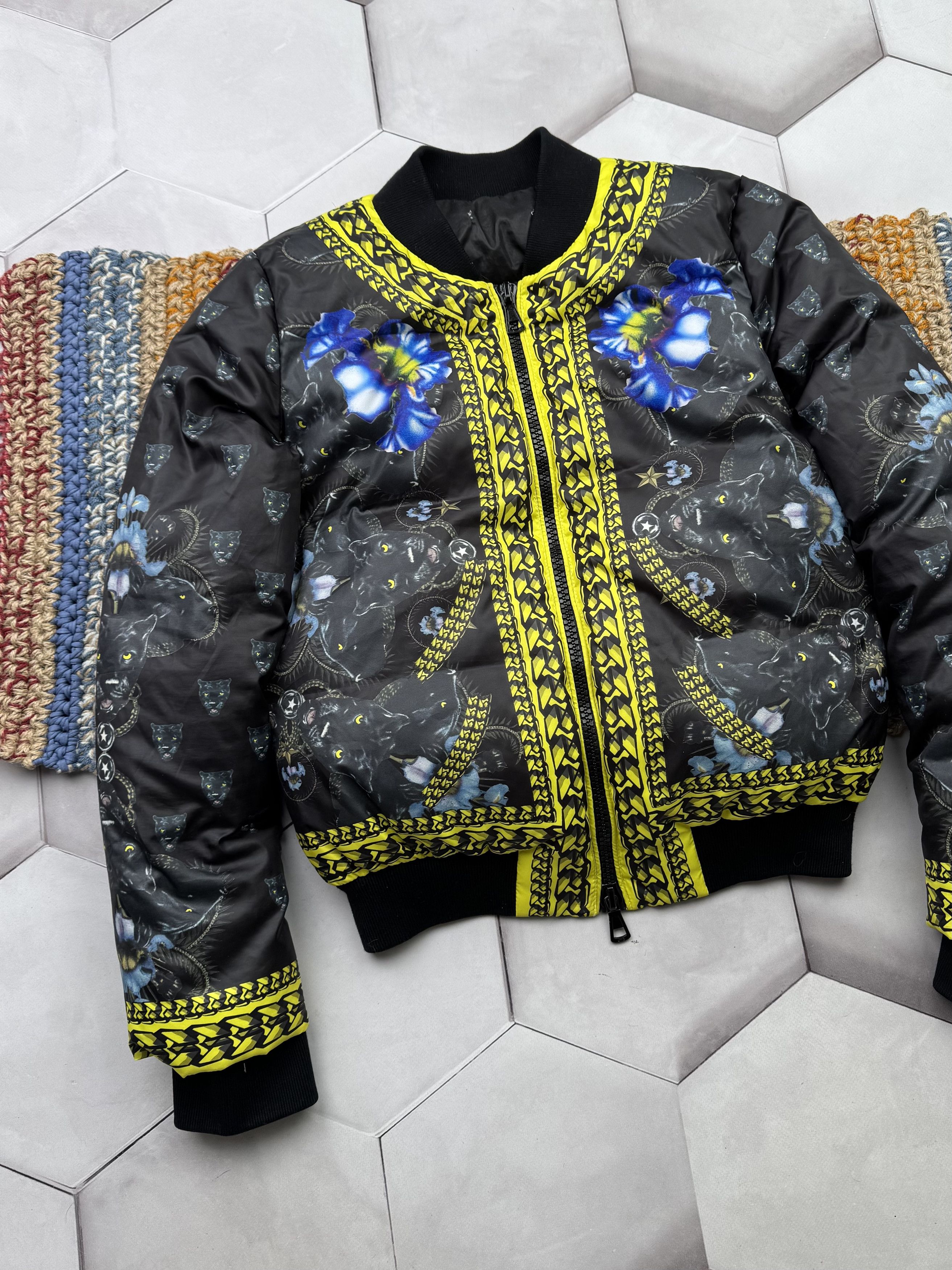 Vintage Vintage Cropped Down Printed Jacket (ES9) Size S / US 4 / IT 40 - 2 Thumbnail