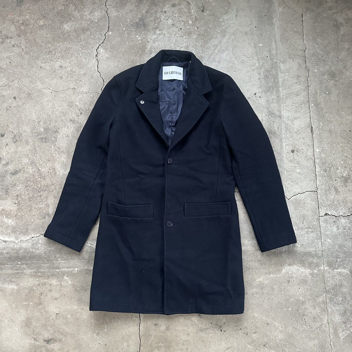 Our Legacy Han København Single Breasted blankers Coat - Navy Size US M / EU 48-50 / 2 - 2 Thumbnail