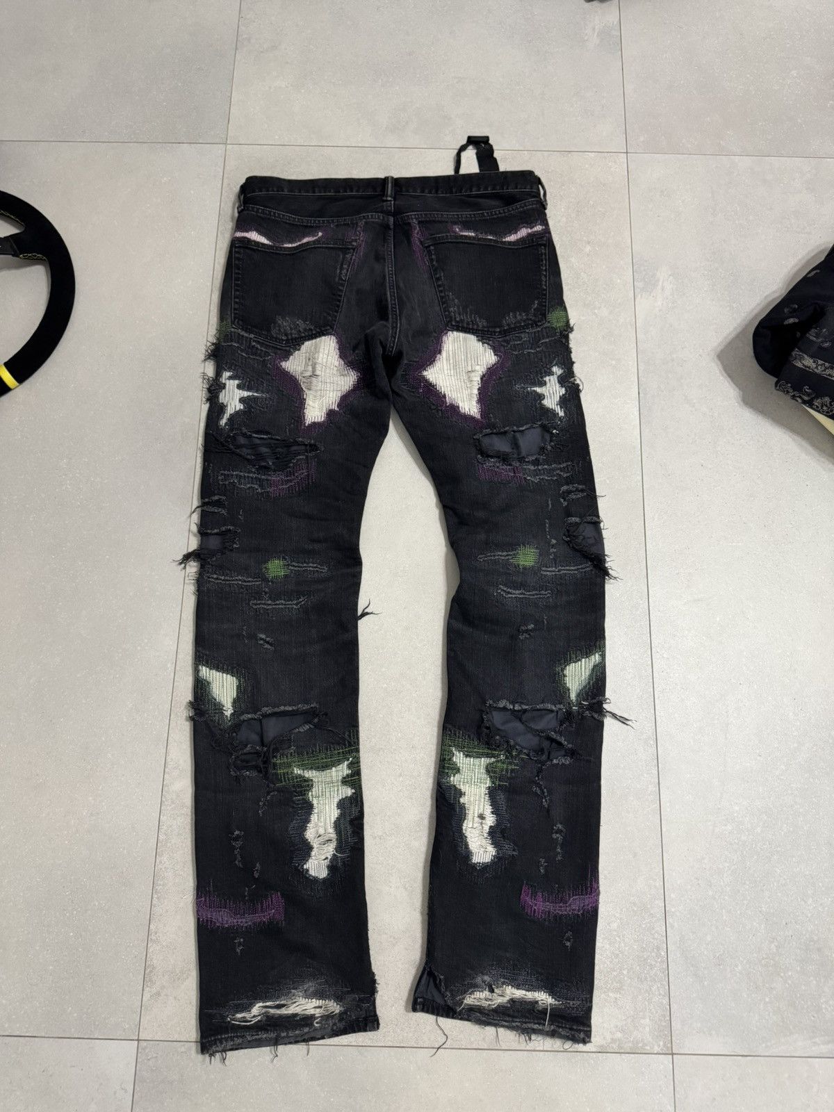 Vlone Vlone Runway 2018 Scab Denim Size US 32 / EU 48 - 3 Thumbnail