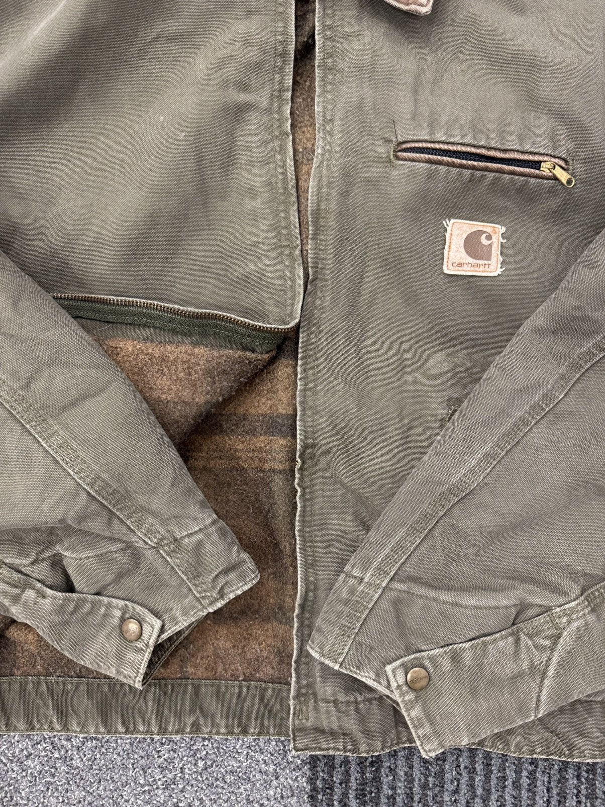 Carhartt Carhartt Detroit Jacket J76 Mos usa vintage og Size US XXL / EU 58 / 5 - 2 Thumbnail