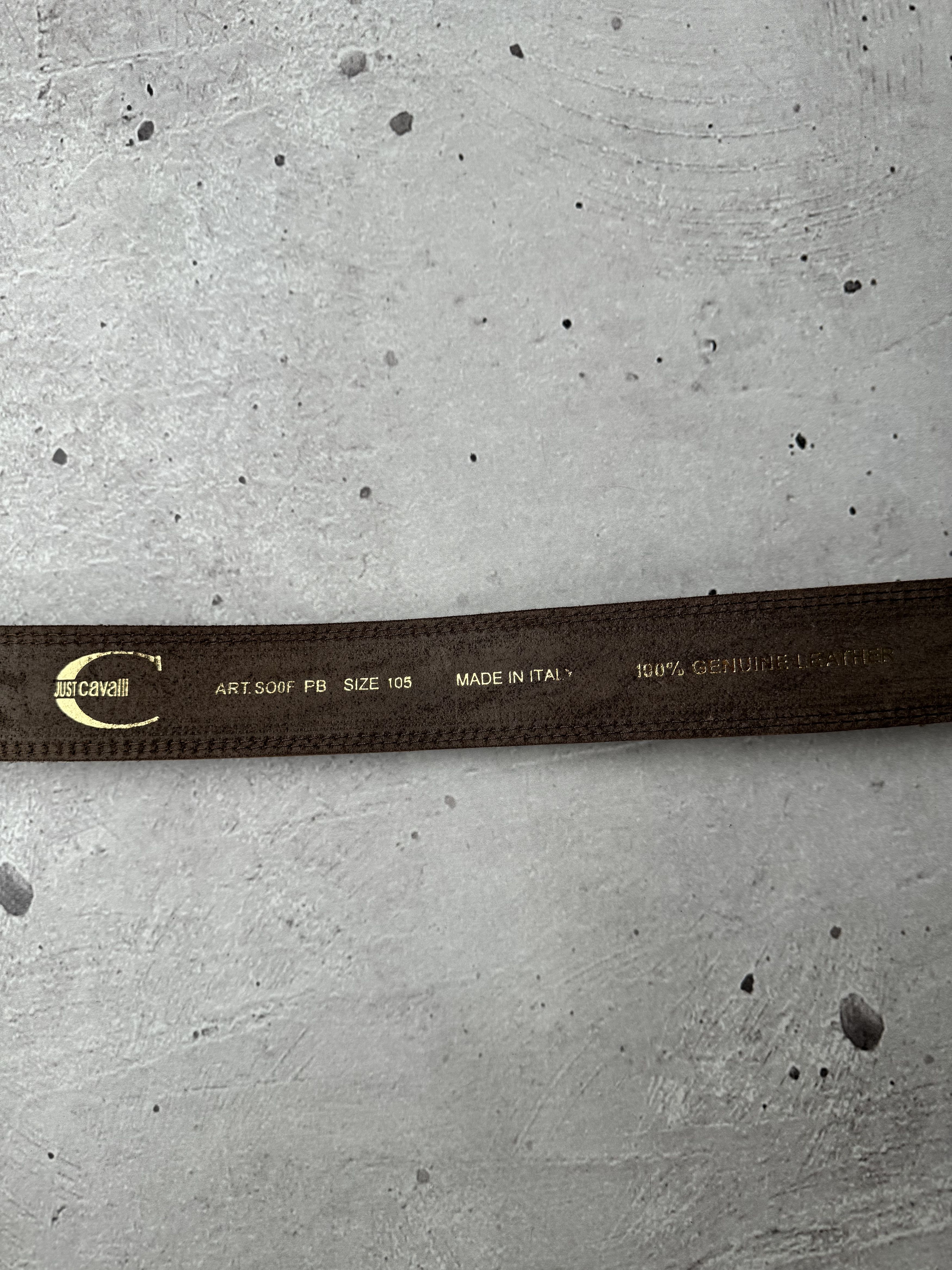 Just Cavalli Just Cavalli Vintage Leather Amazing Belt Size ONE SIZE - 7 Thumbnail