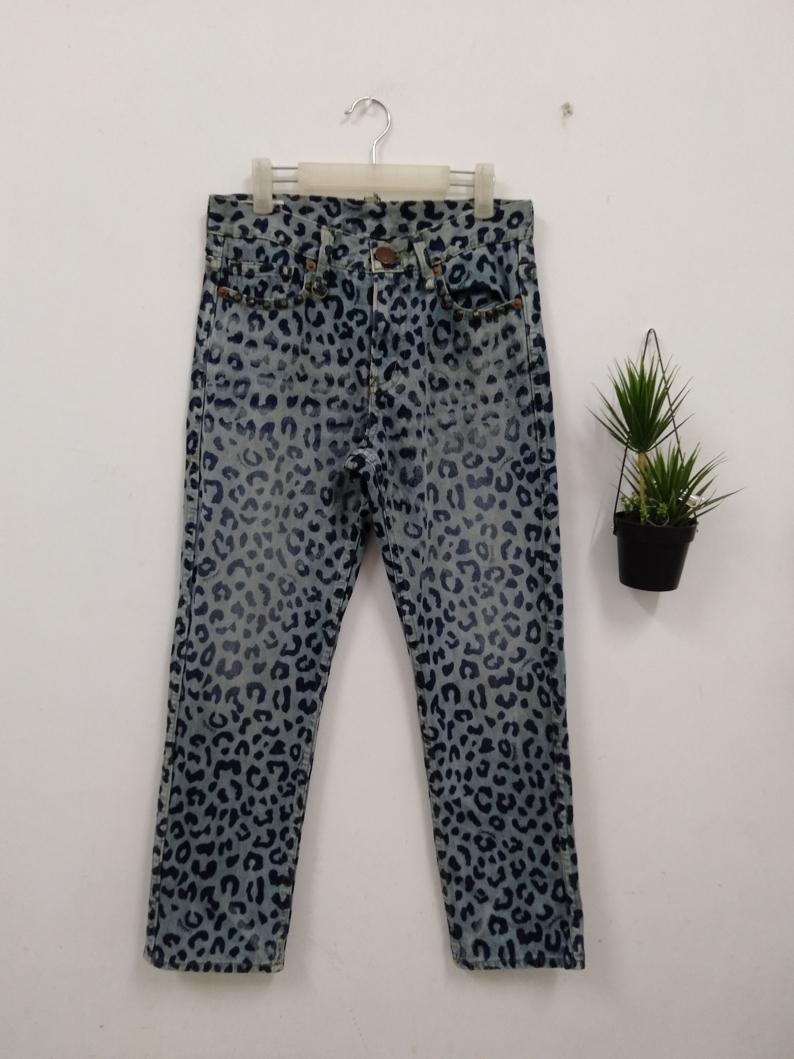 Hysteric Glamour Japanese Brand Leopard Print denim Hysterics inspired Size US 33 - 5 Thumbnail