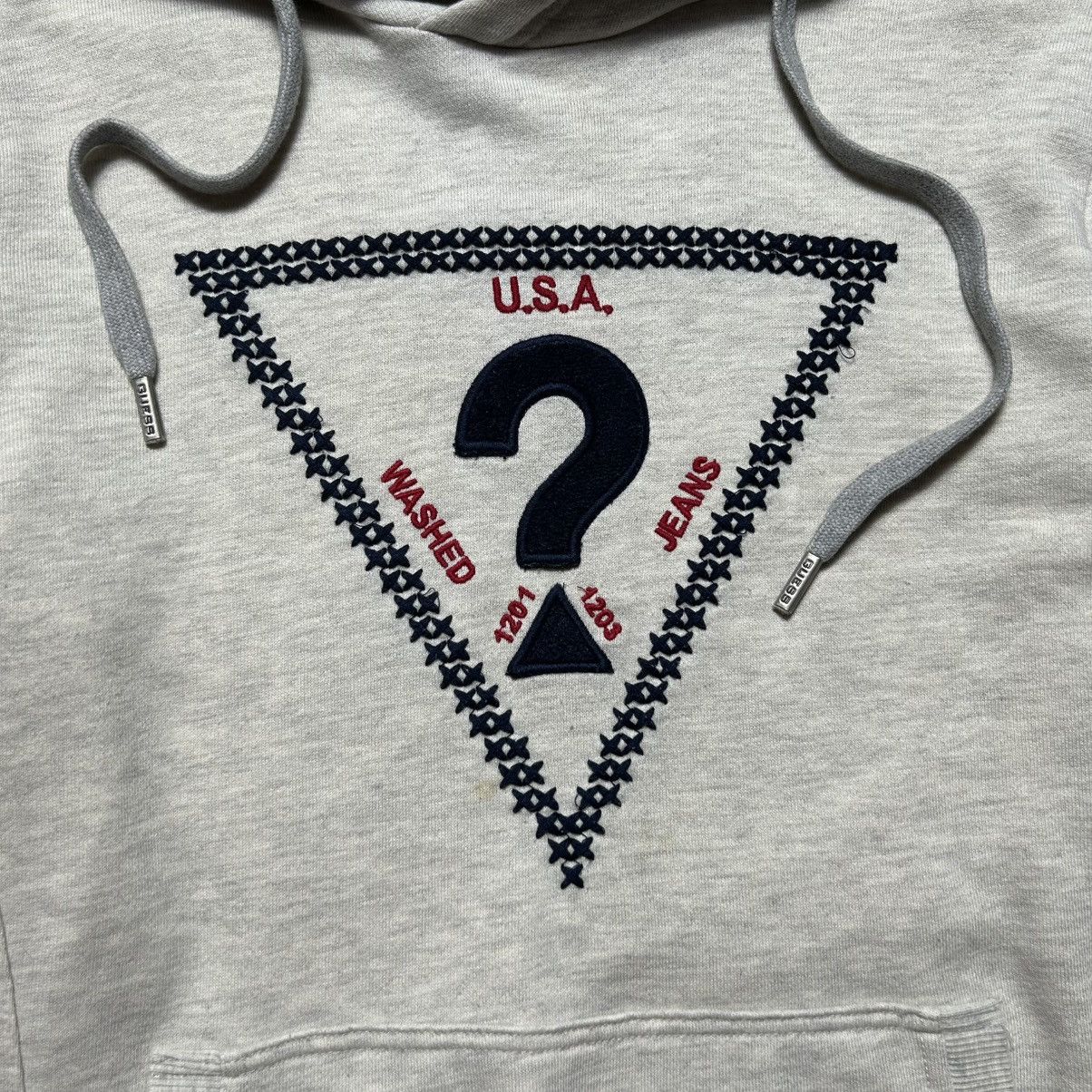 Guess Guess Big Logo Embroidery Hoodie Size M / US 6-8 / IT 42-44 - 2 Thumbnail