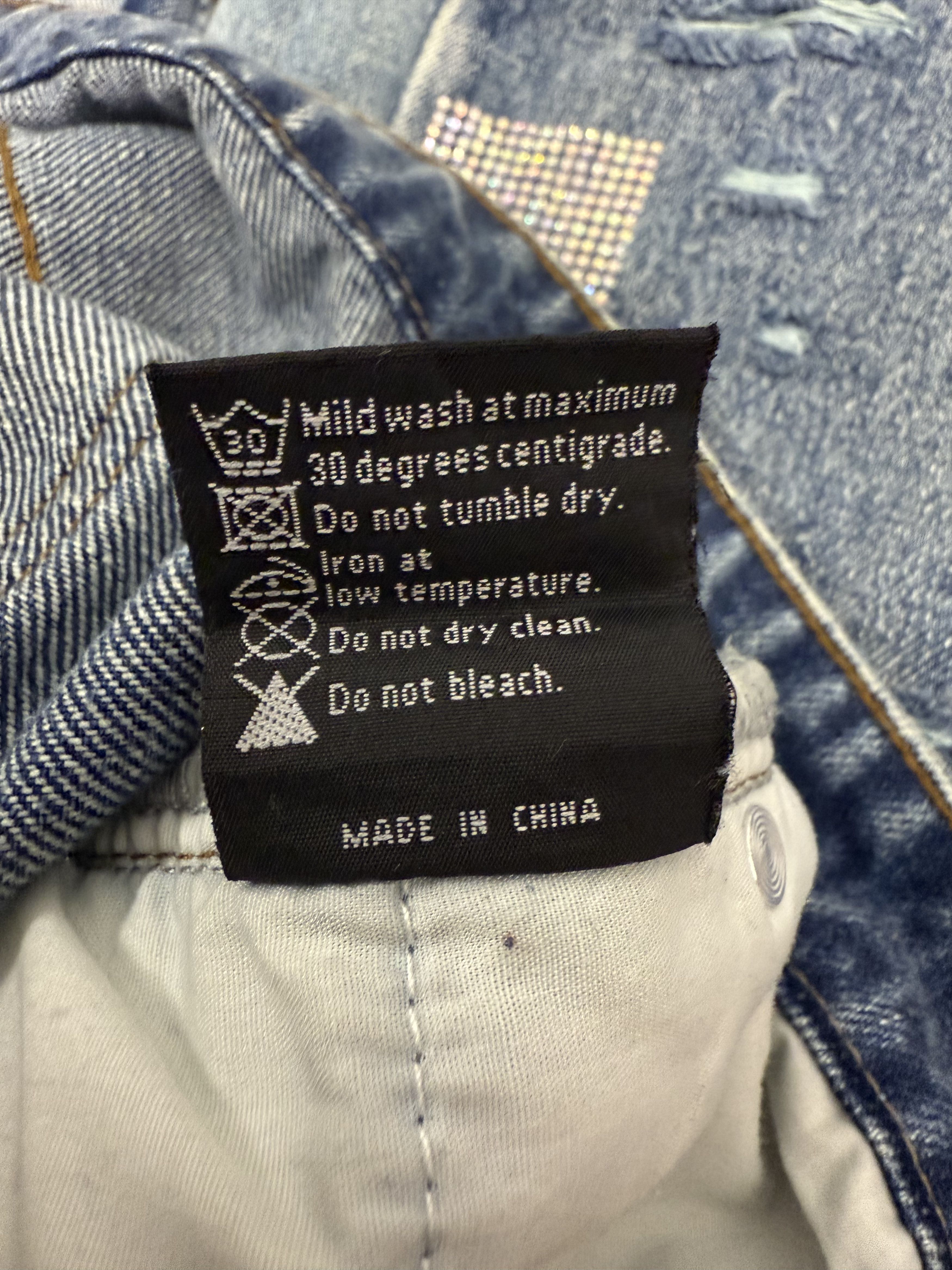 Who Decides War Who Decides War Rhinestone jeans Size US 38 / EU 54 - 6 Thumbnail