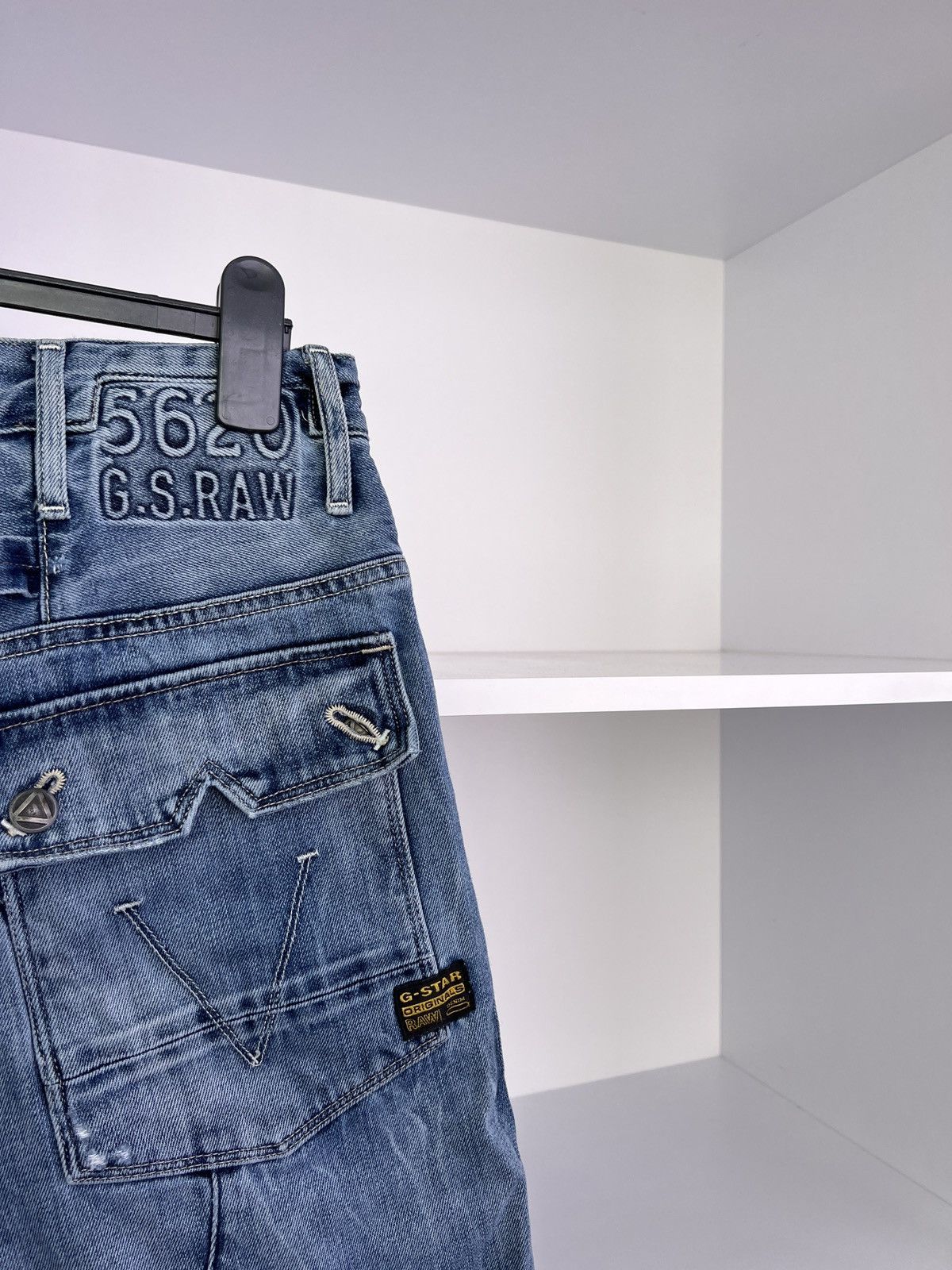 G-Star × Vintage Vintage G-Star MOTOR 5620 3D TAPERED EMBRO SHORTS Size US 32 / EU 48 - 11 Thumbnail