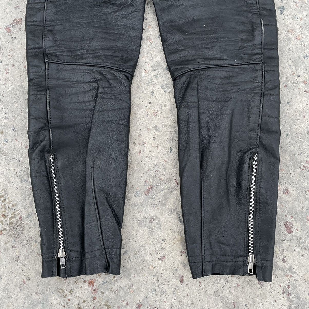 Other Vintage Moto Pants 30 Size Real Leather 90s Y2K Style USA Size US 30 / EU 46 - 7 Thumbnail
