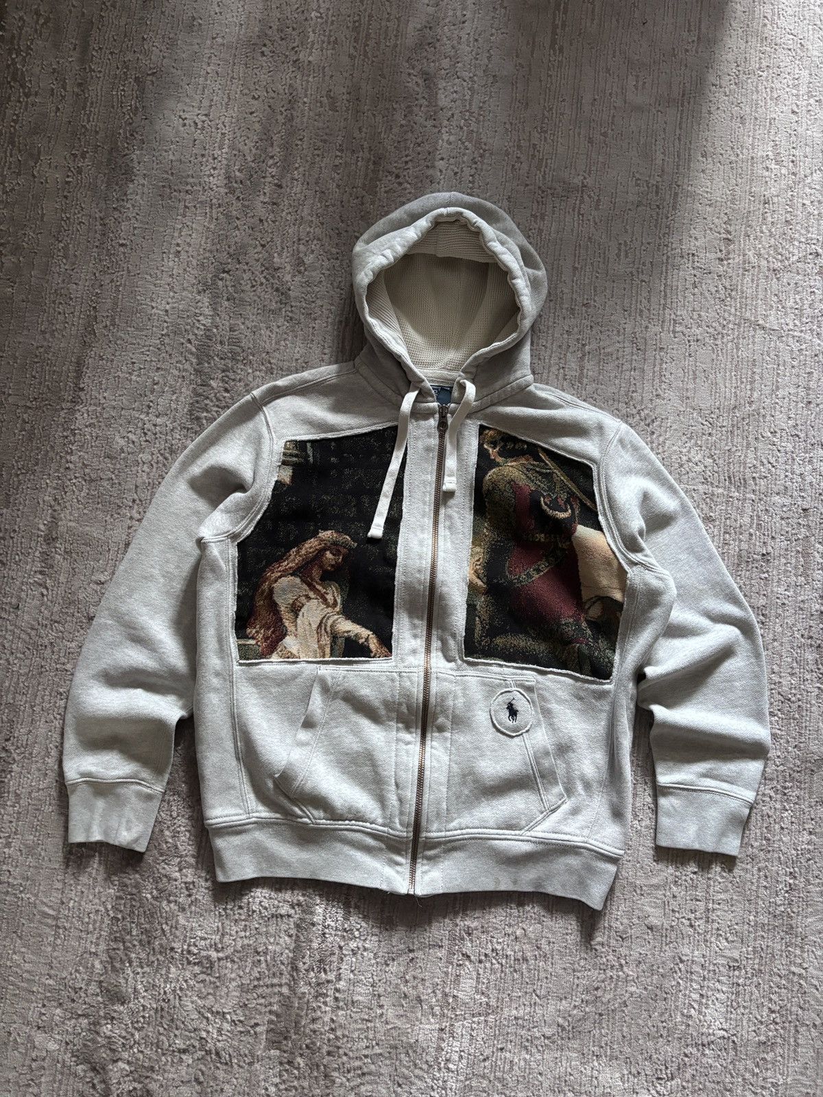 Polo Ralph Lauren Ralph Lauren Vintage Junya Watanabe style Reworked zip hoodi Size US M / EU 48-50 / 2 - 1 Thumbnail