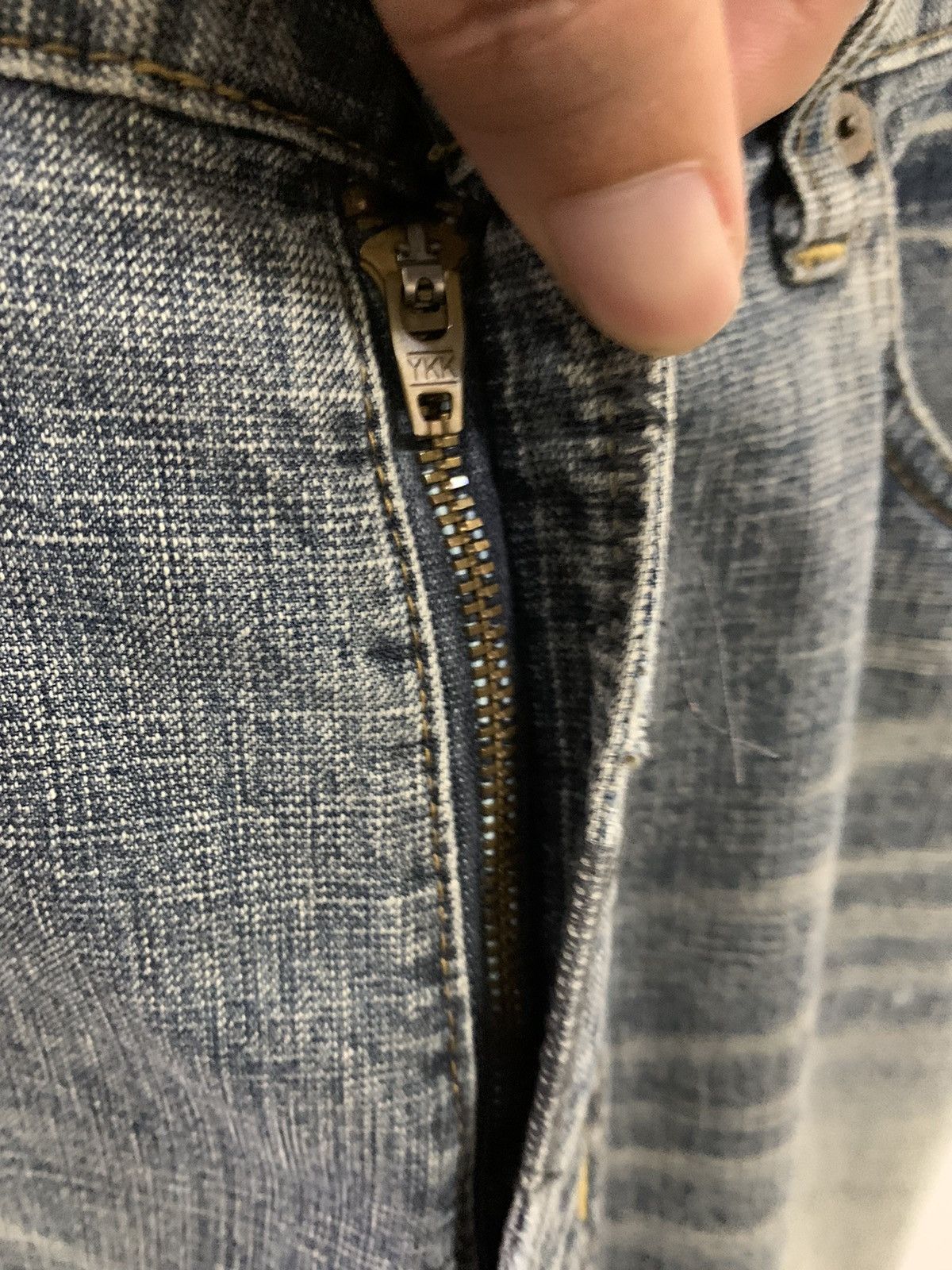 Japanese Brand BARTACK Distressed Denim Size US 34 / EU 50 - 7 Thumbnail