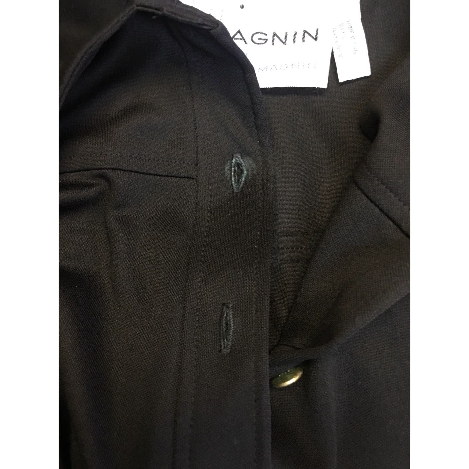 I. Magnin VINTAGE I Magnin Dress Women’s Size 10 Black Shirt Retro Made USA Size L / US 10 / IT 46 - 7 Thumbnail